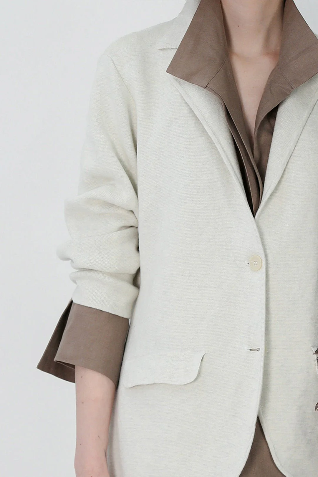 LENNOX PIMA COTTON KNIT BLAZER - Image 7