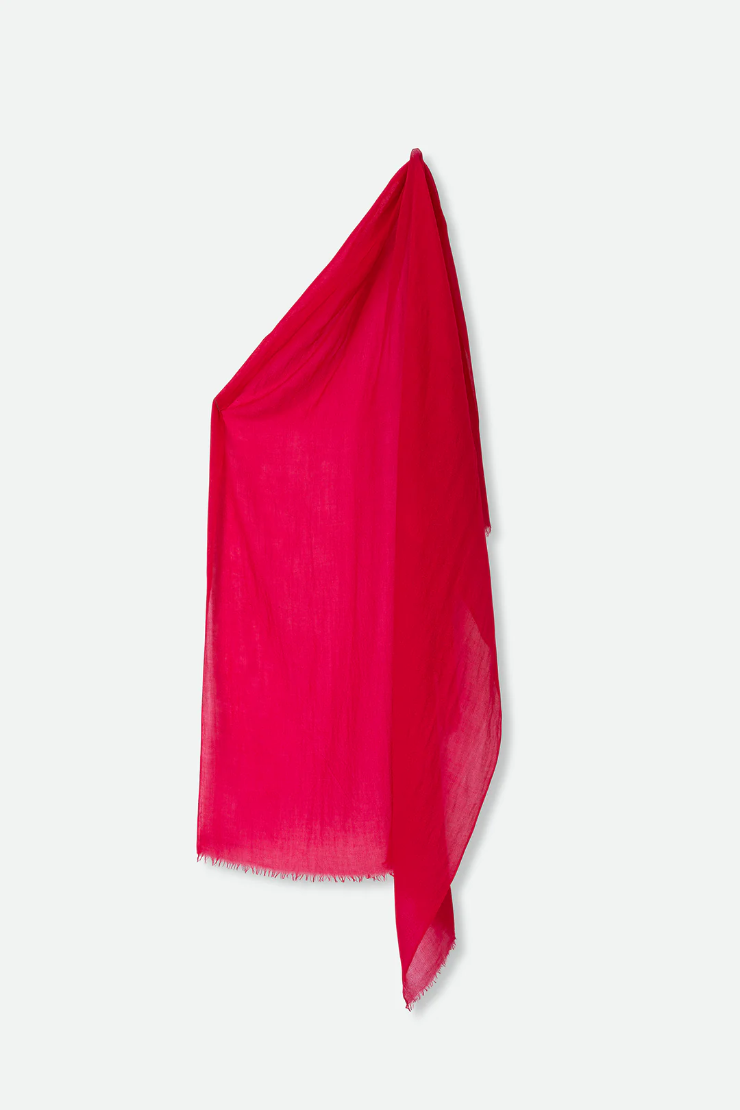 PINK RASPBERRY LIGHTWEIGHT SCARF IN HAND DYED CASHMERE - Image 4