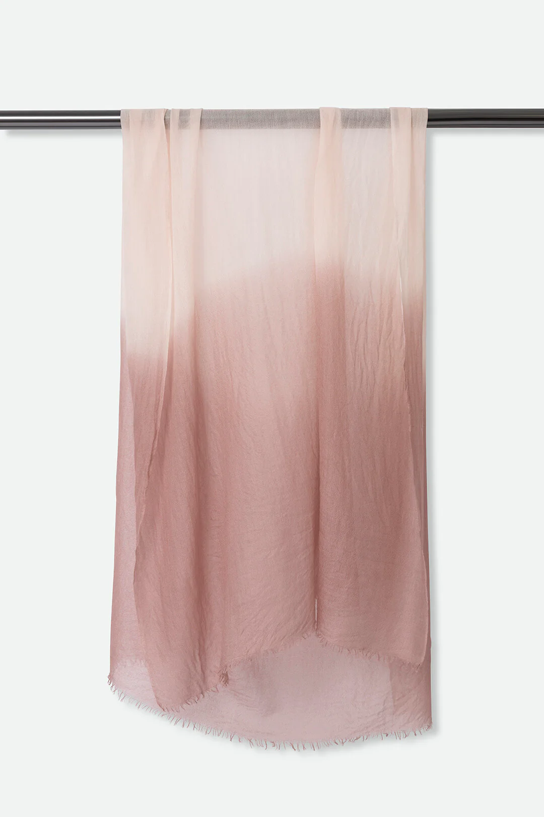 ROSE PETAL LIGHTWEIGHT SCARF IN HAND DYED CASHMERE - Image 3