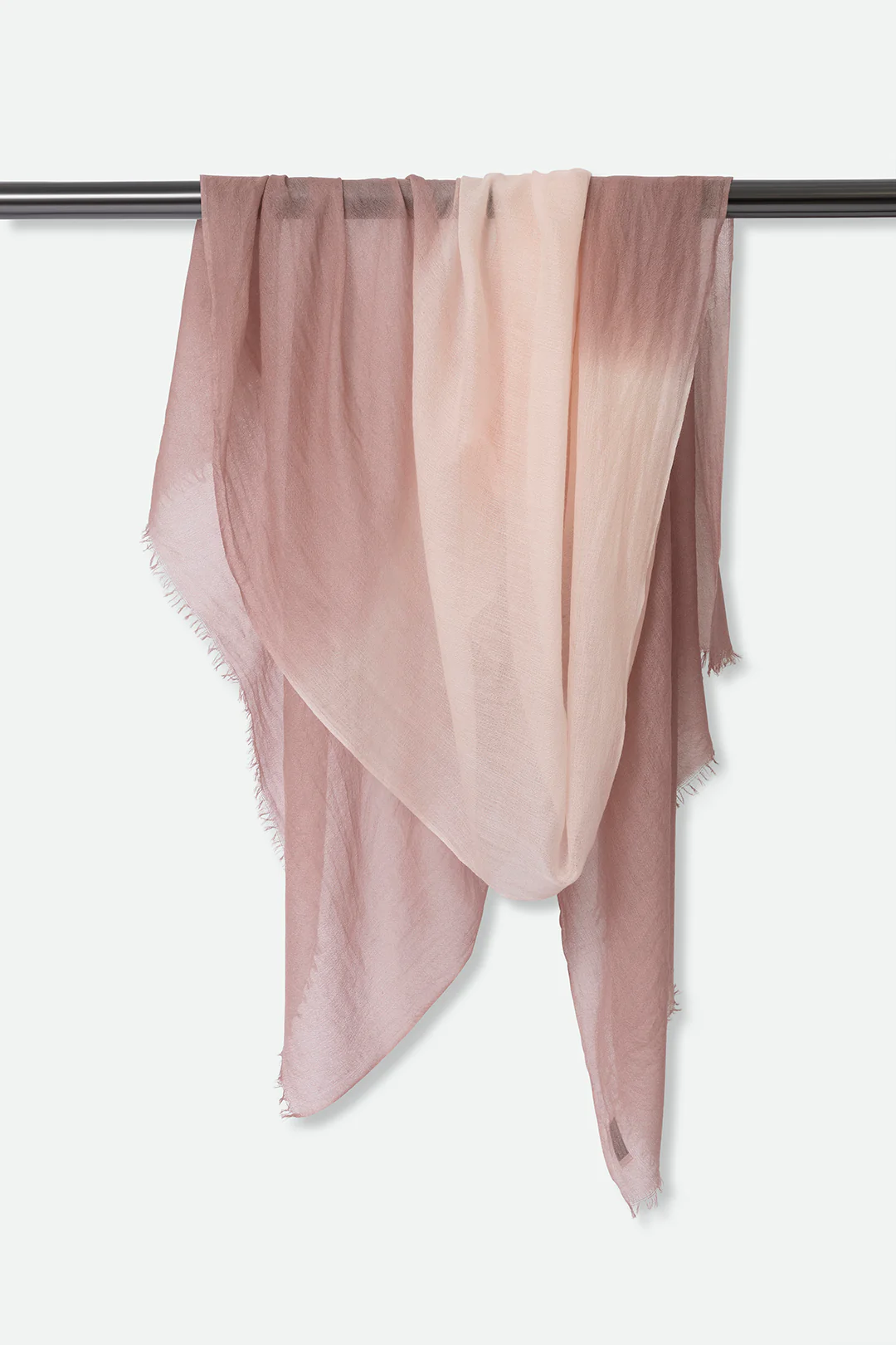 ROSE PETAL LIGHTWEIGHT SCARF IN HAND DYED CASHMERE - Image 4