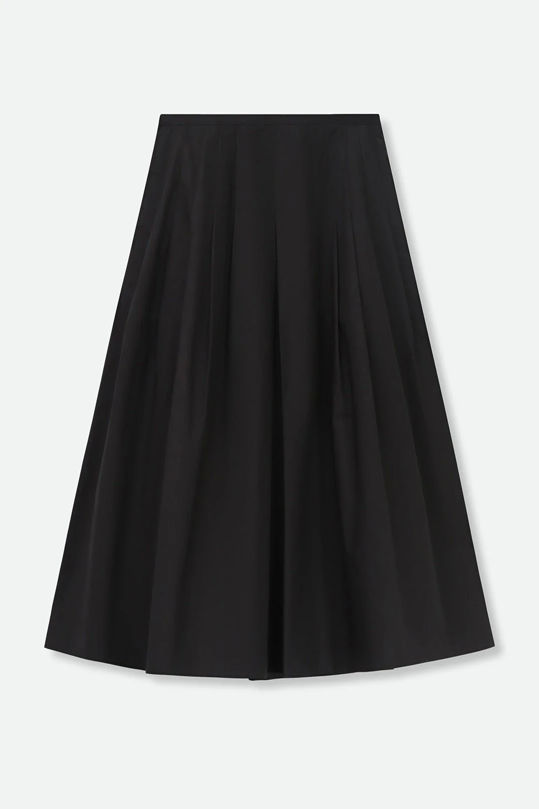 LILOU PLEATED SKIRT IN ITALIAN POPLIN STRETCH - Image 11