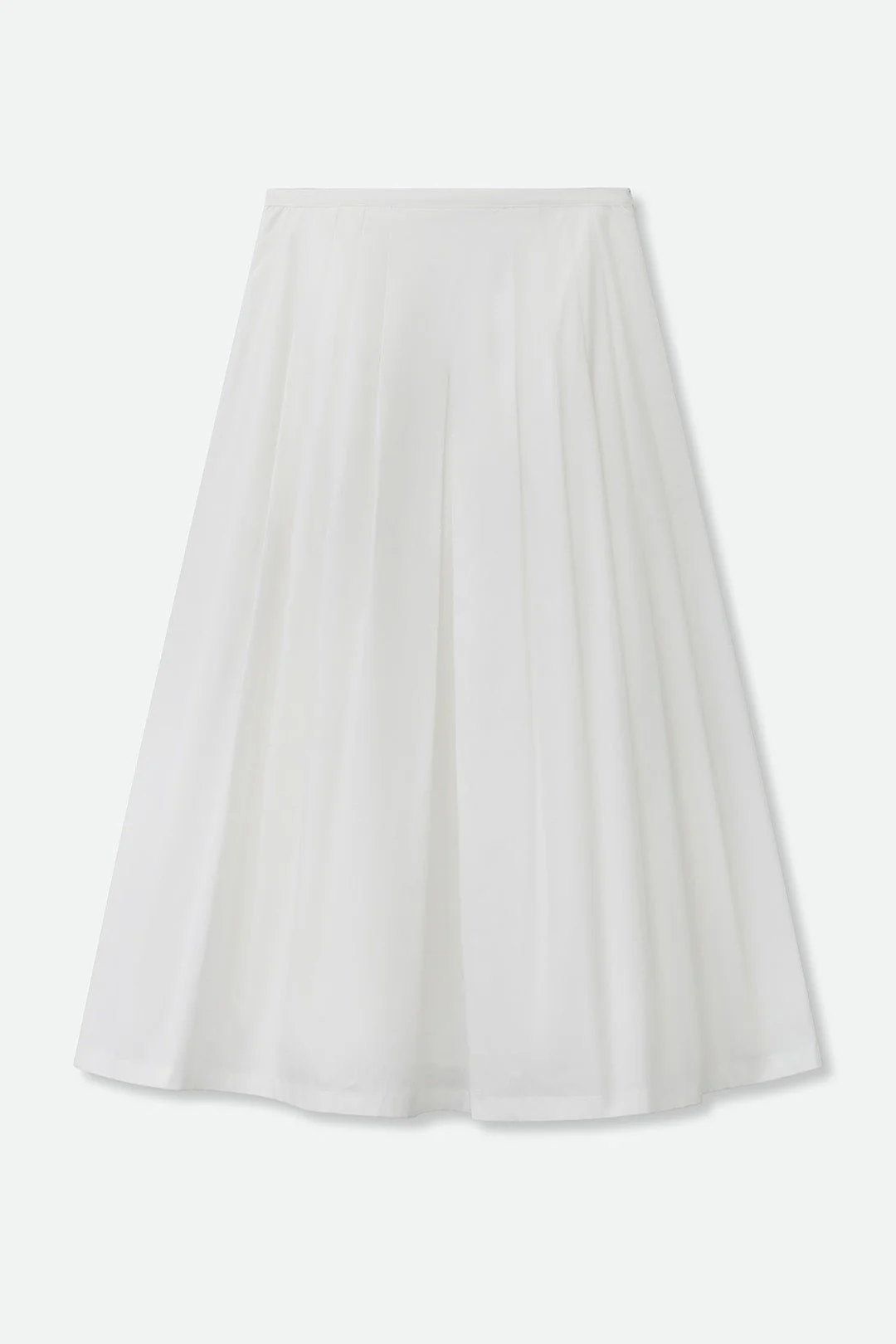 LILOU PLEATED SKIRT IN ITALIAN POPLIN STRETCH - Image 3