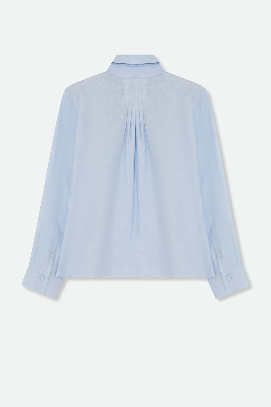 SIGNE BACK PLEATED SHIRT IN ITALIAN LINEN - Image 3
