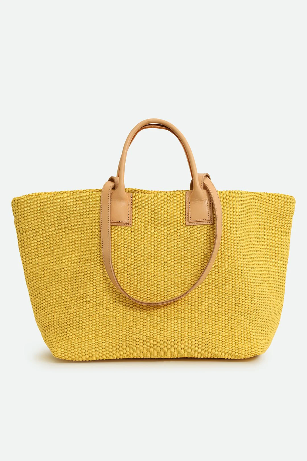 LISBON LARGE ITALIAN TOTE IN YELLOW - Image 2