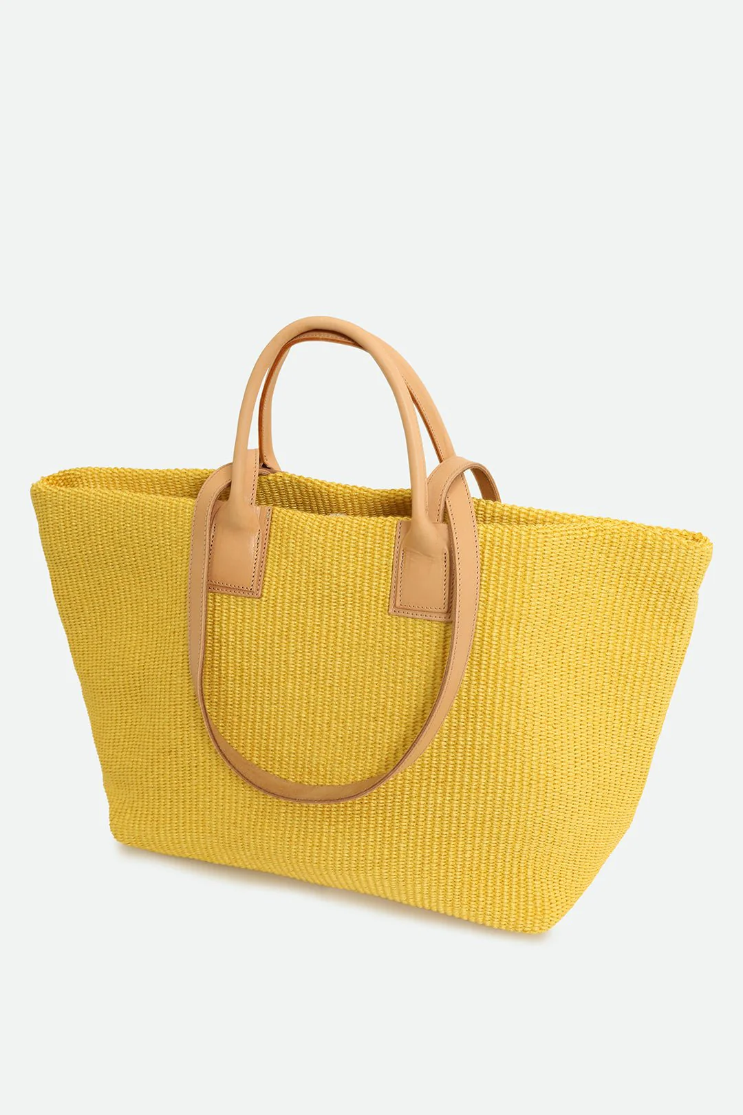 LISBON LARGE ITALIAN TOTE IN YELLOW - Image 3