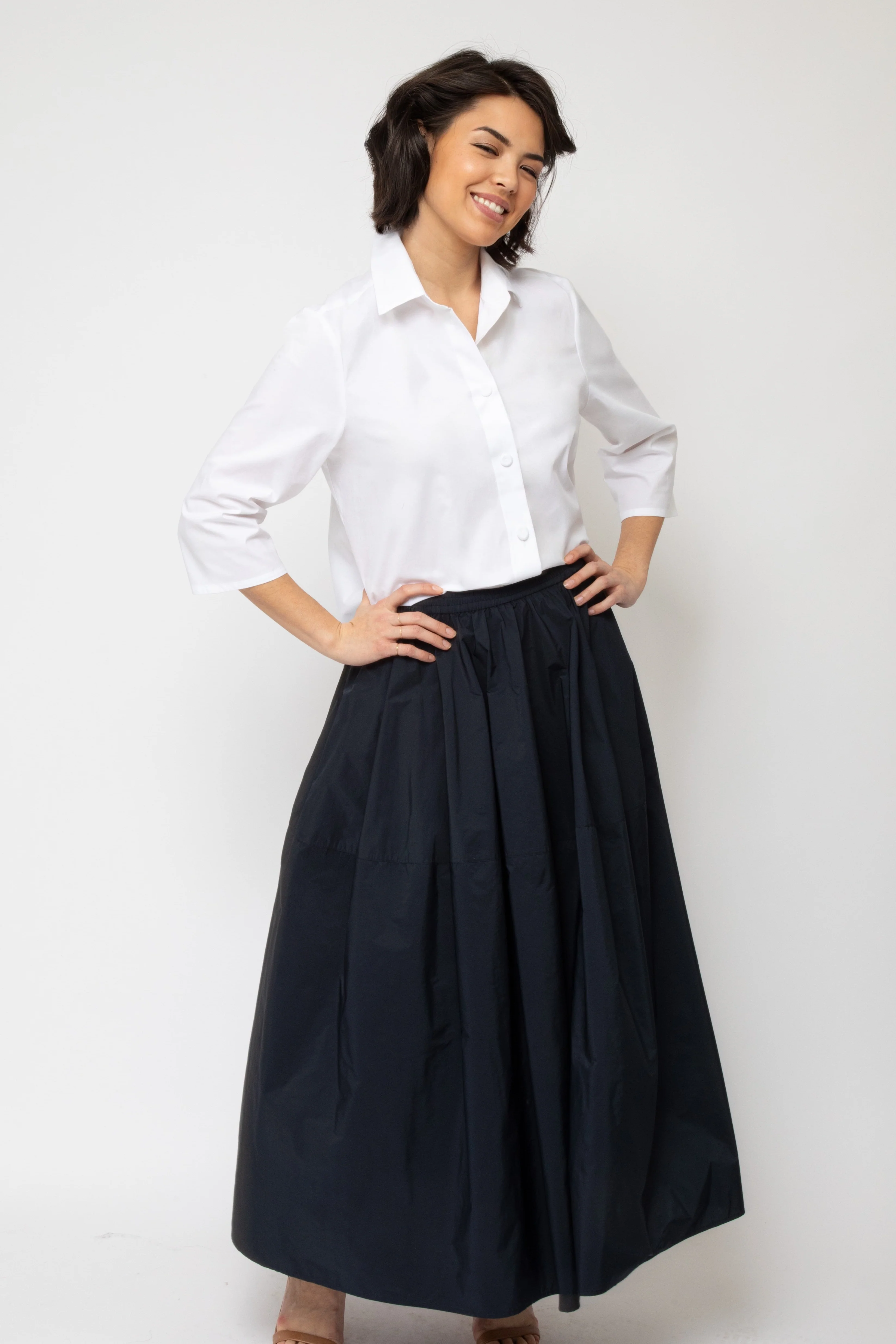 LOIRE SKIRT IN TECHNO SILK LIGHT TAFFETTA - Image 7