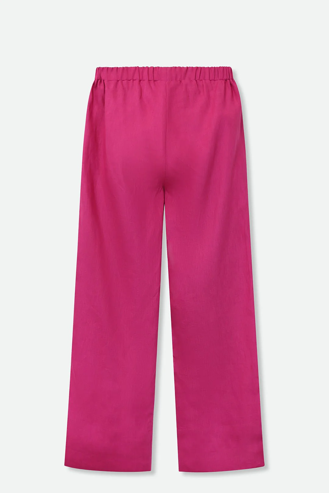 LONG BLOOM PANT IN PREMIUM ITALIAN LINEN BERRY - Image 2