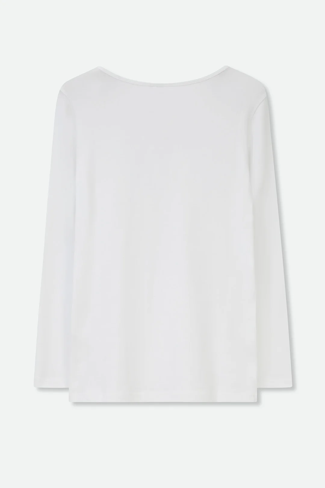 LONG SLEEVE BATEAU NECK IN PIMA COTTON STRETCH - Image 3