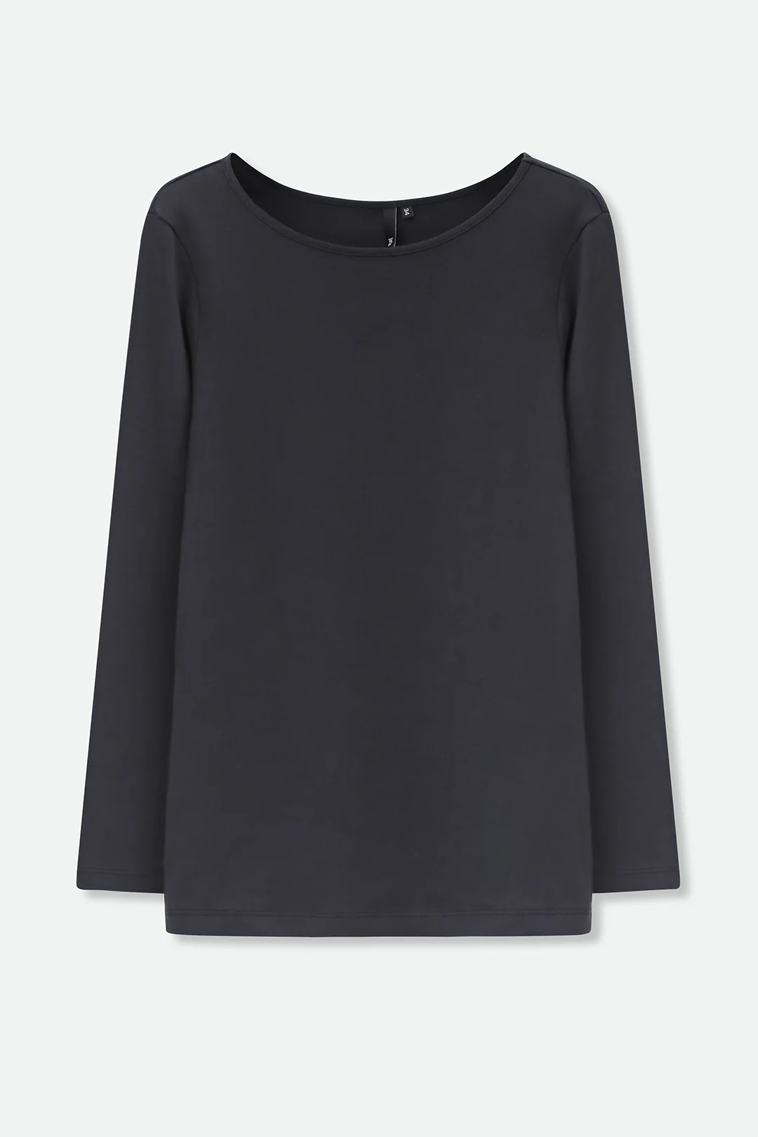 LONG SLEEVE BATEAU NECK IN PIMA COTTON STRETCH - Image 4