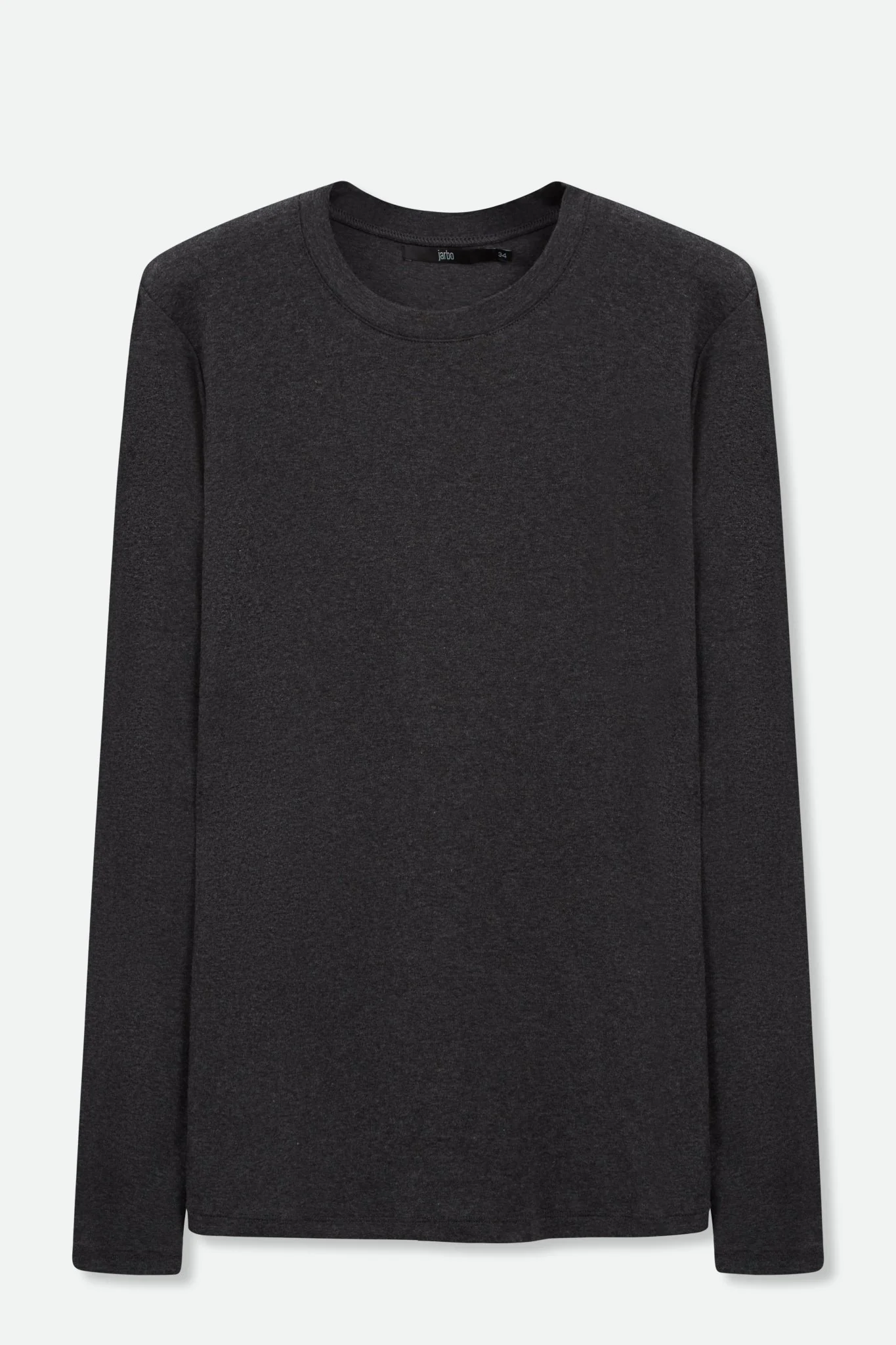 LONG SLEEVE CREW IN HEATHERED PIMA COTTON STRETCH - Image 5