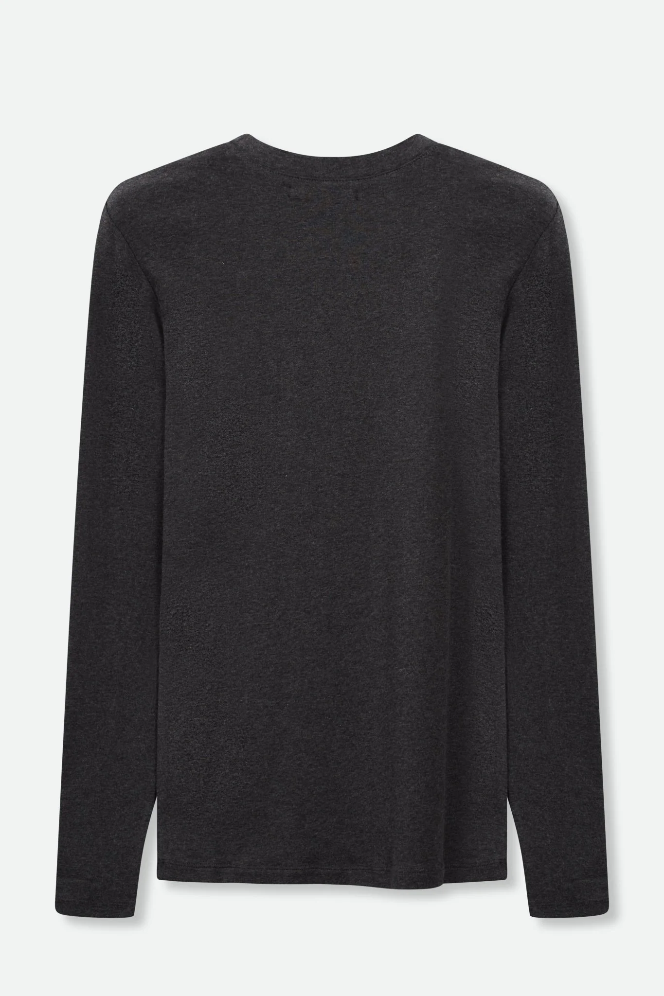 LONG SLEEVE CREW IN HEATHERED PIMA COTTON STRETCH - Image 6