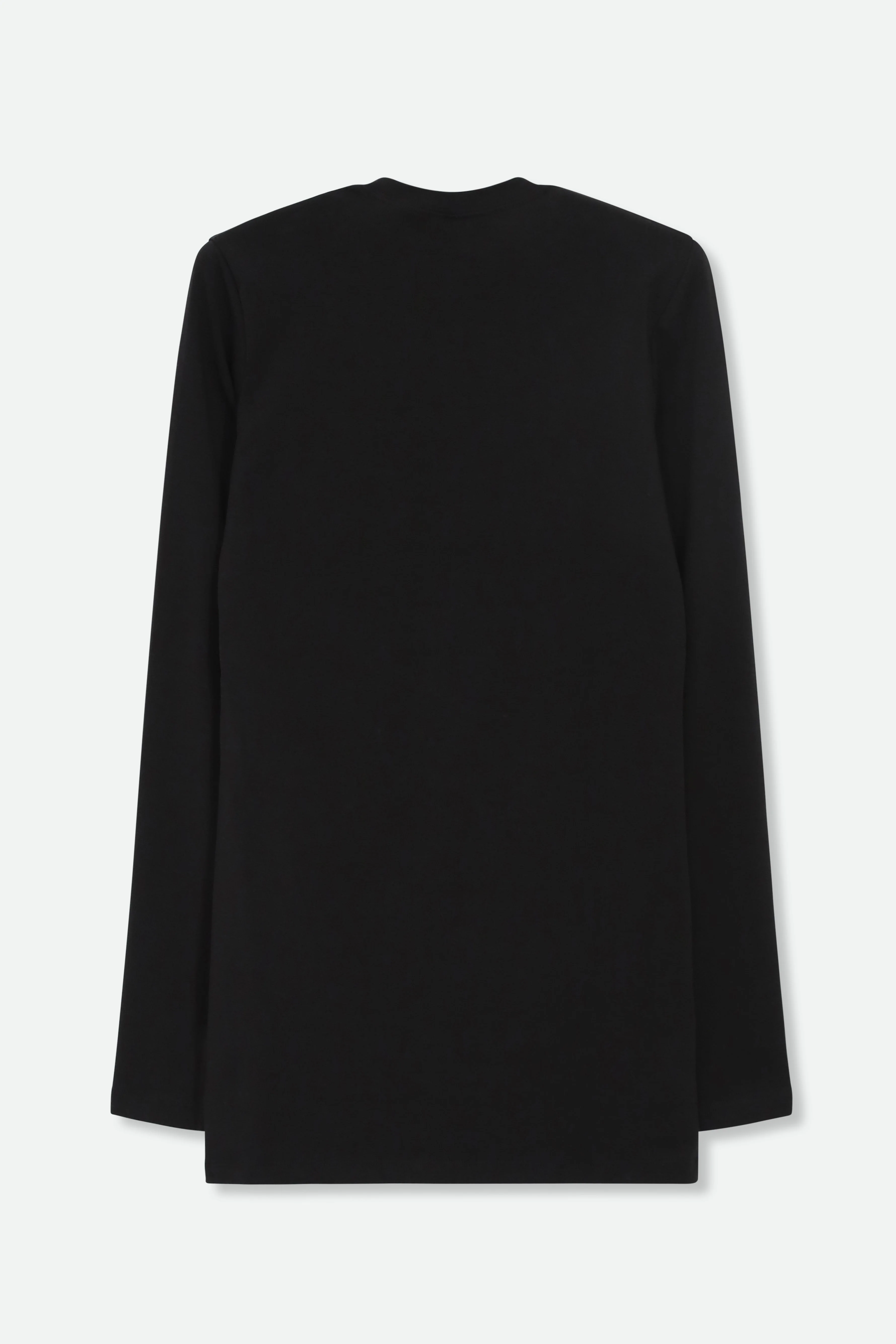 LONG SLEEVE CREW WITH THUMBHOLES IN PIMA COTTON STRETCH - Image 2