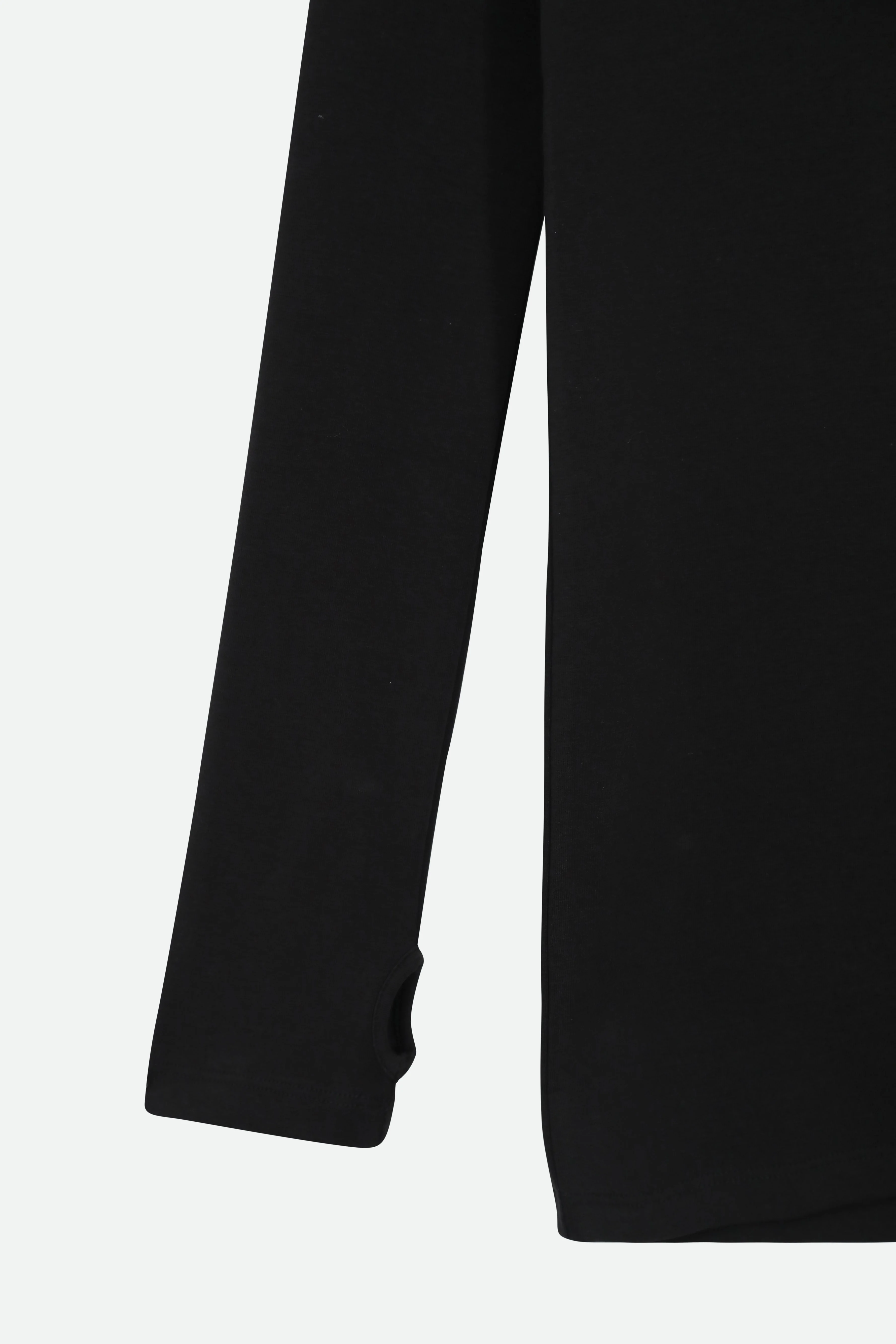 LONG SLEEVE CREW WITH THUMBHOLES IN PIMA COTTON STRETCH - Image 3