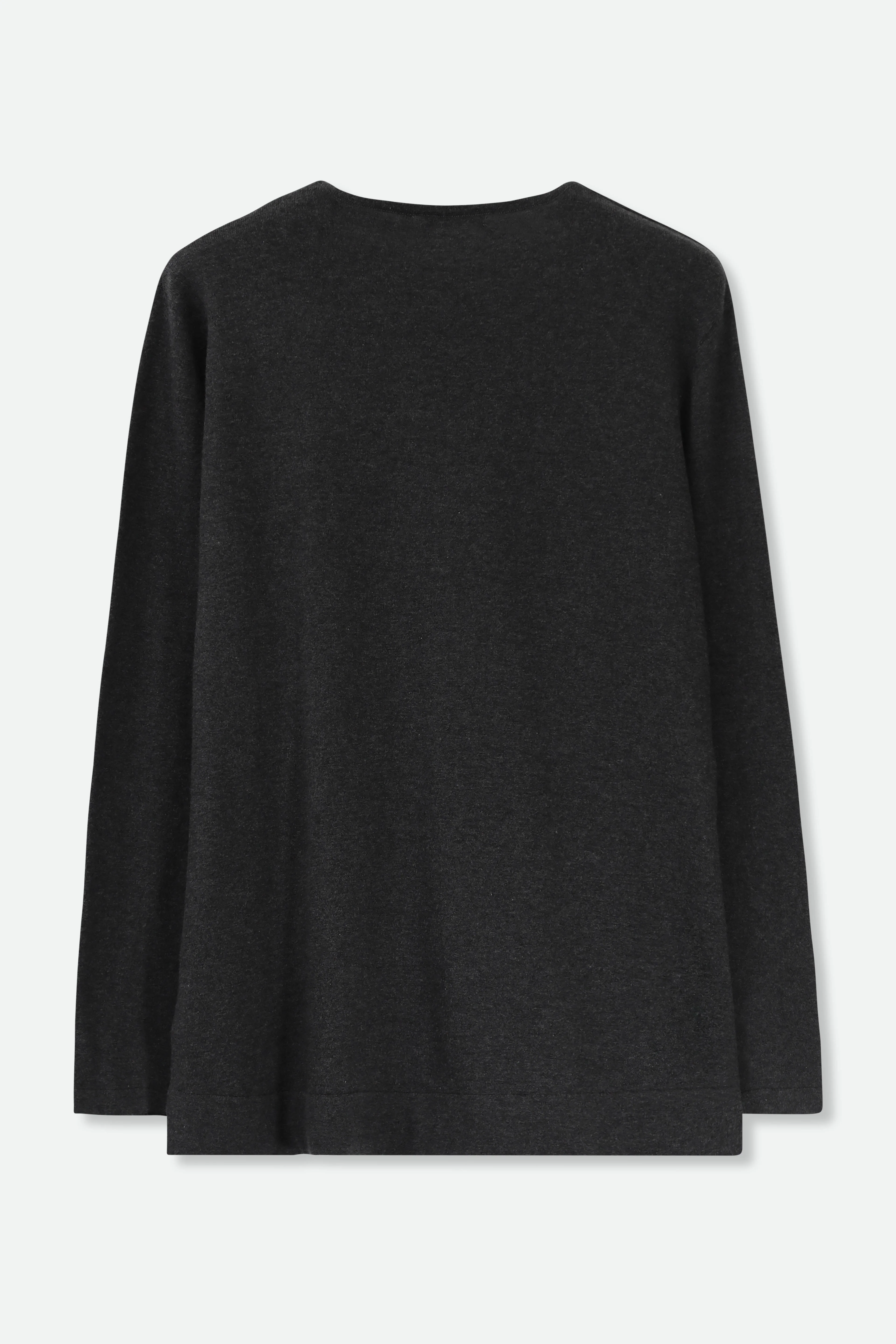 STEVIE LONG SLEEVE CREW IN KNIT PIMA COTTON - Image 2