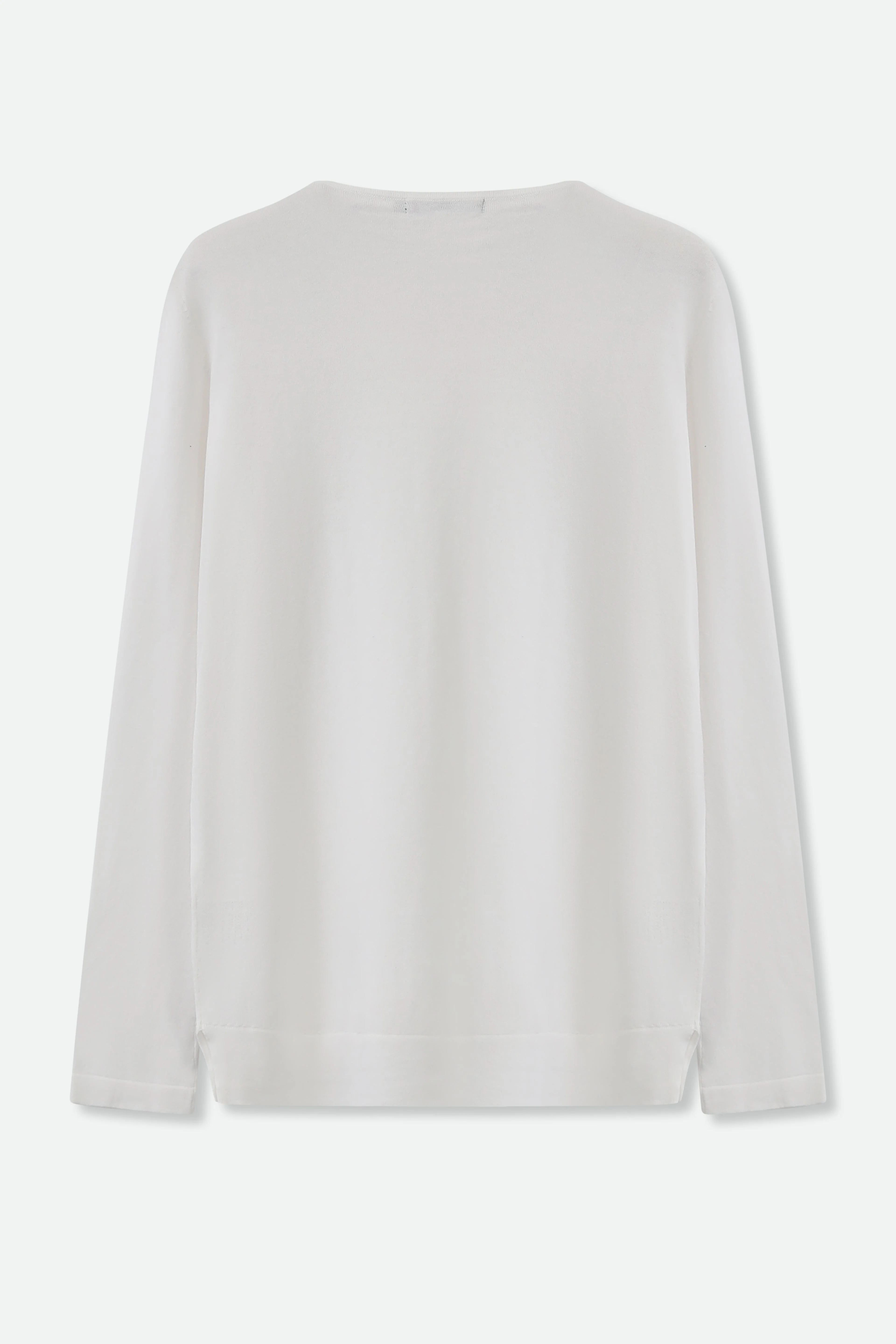 STEVIE LONG SLEEVE CREW IN KNIT PIMA COTTON - Image 4
