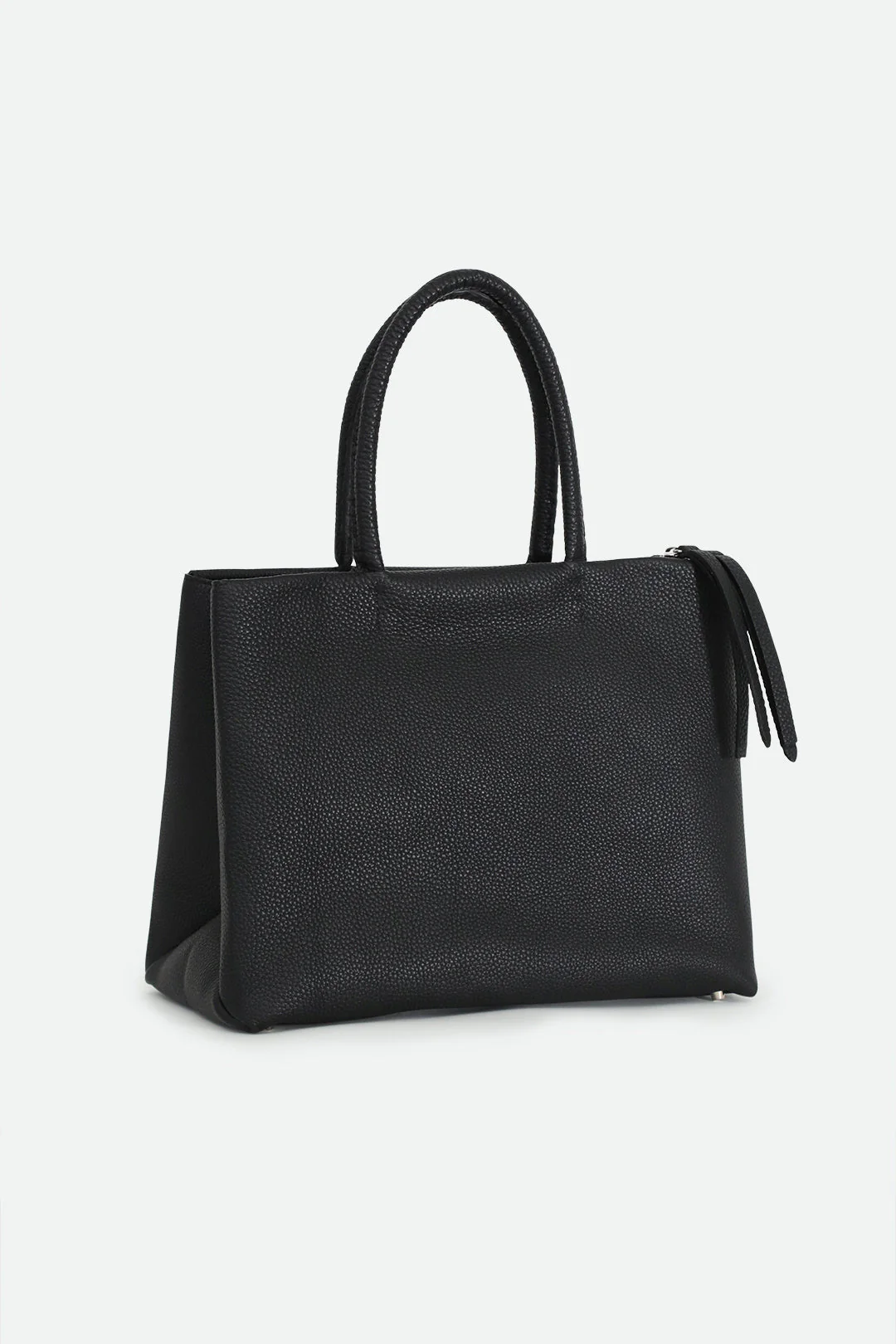 MARCEL HANDBAG IN ITALIAN LEATHER BLACK - Image 3