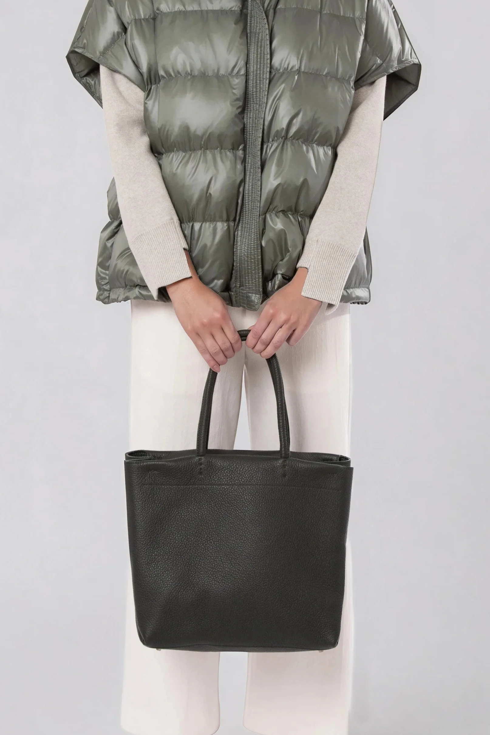 MARCEL HANDBAG IN ITALIAN LEATHER FOREST - Image 2