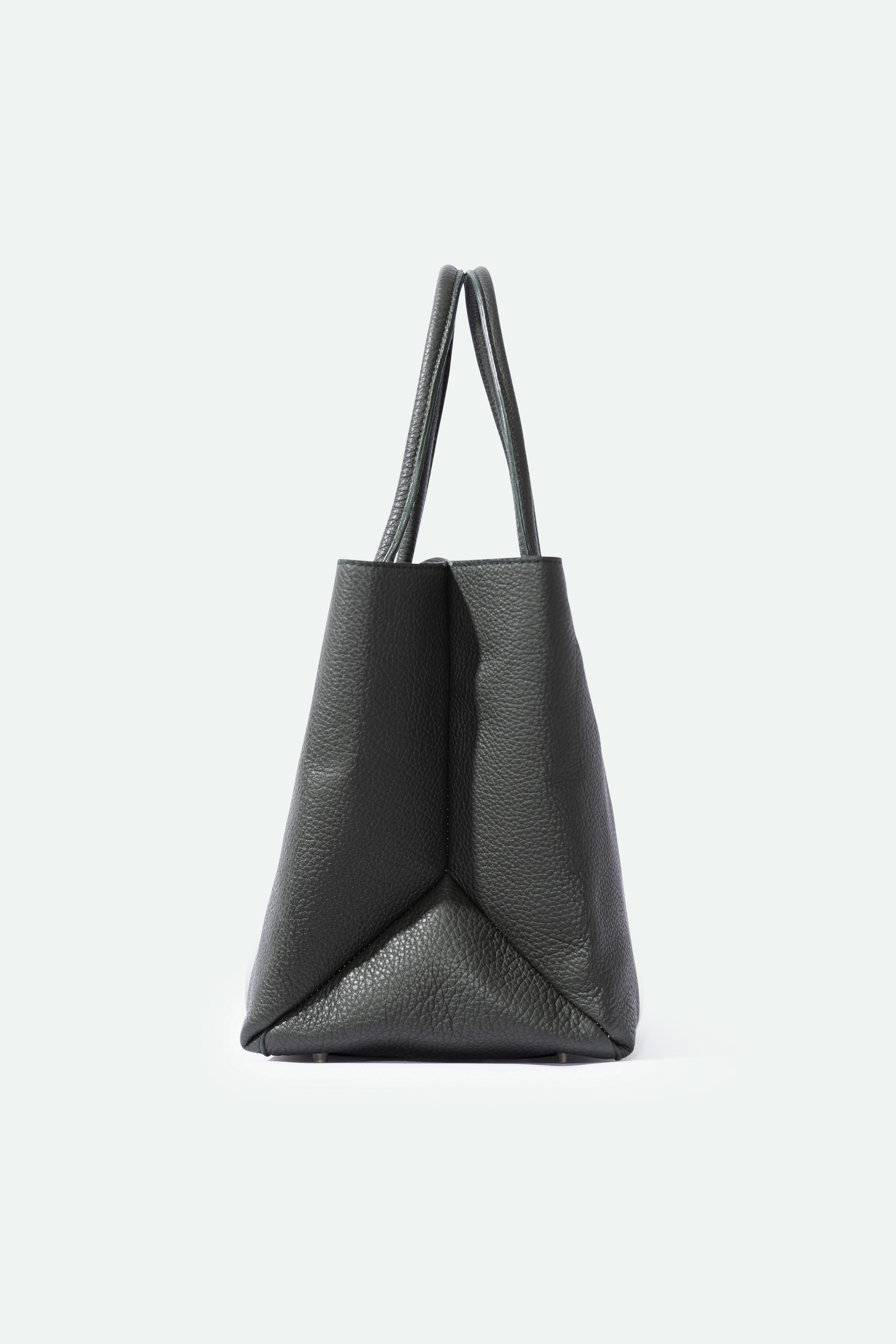 MARCEL HANDBAG IN ITALIAN LEATHER FOREST - Image 3