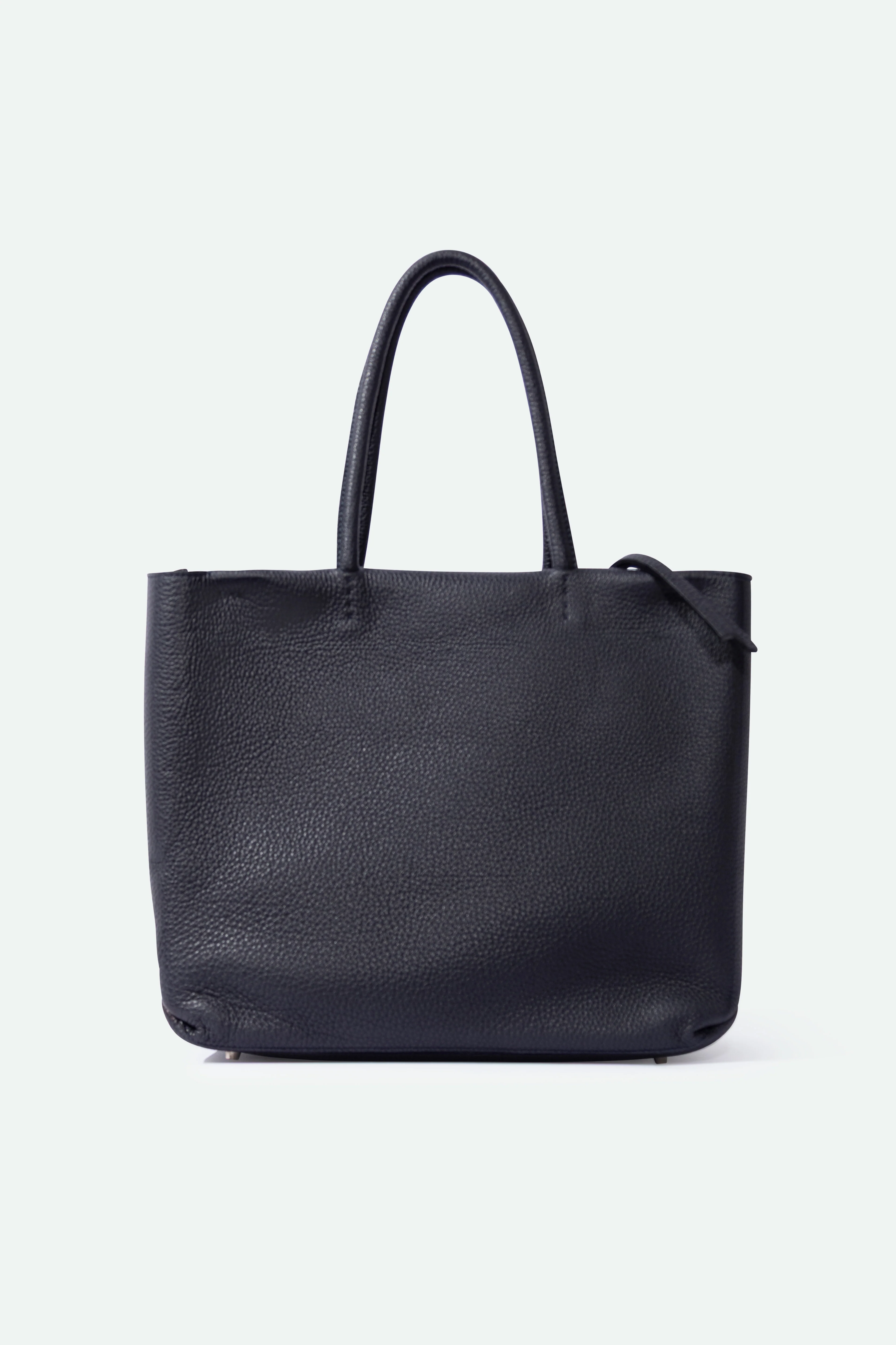MARCEL HANDBAG IN ITALIAN LEATHER NAVY - Image 6