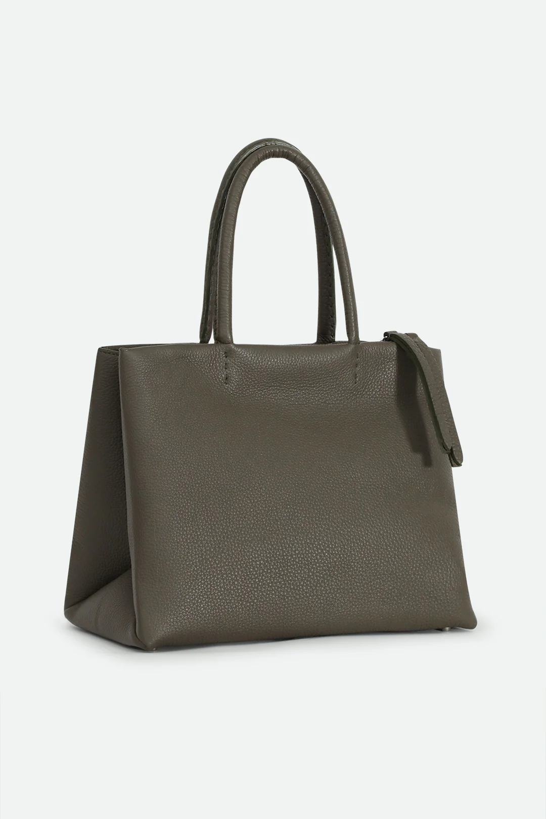 MARCEL HANDBAG IN ITALIAN LEATHER OLIVE - Image 2