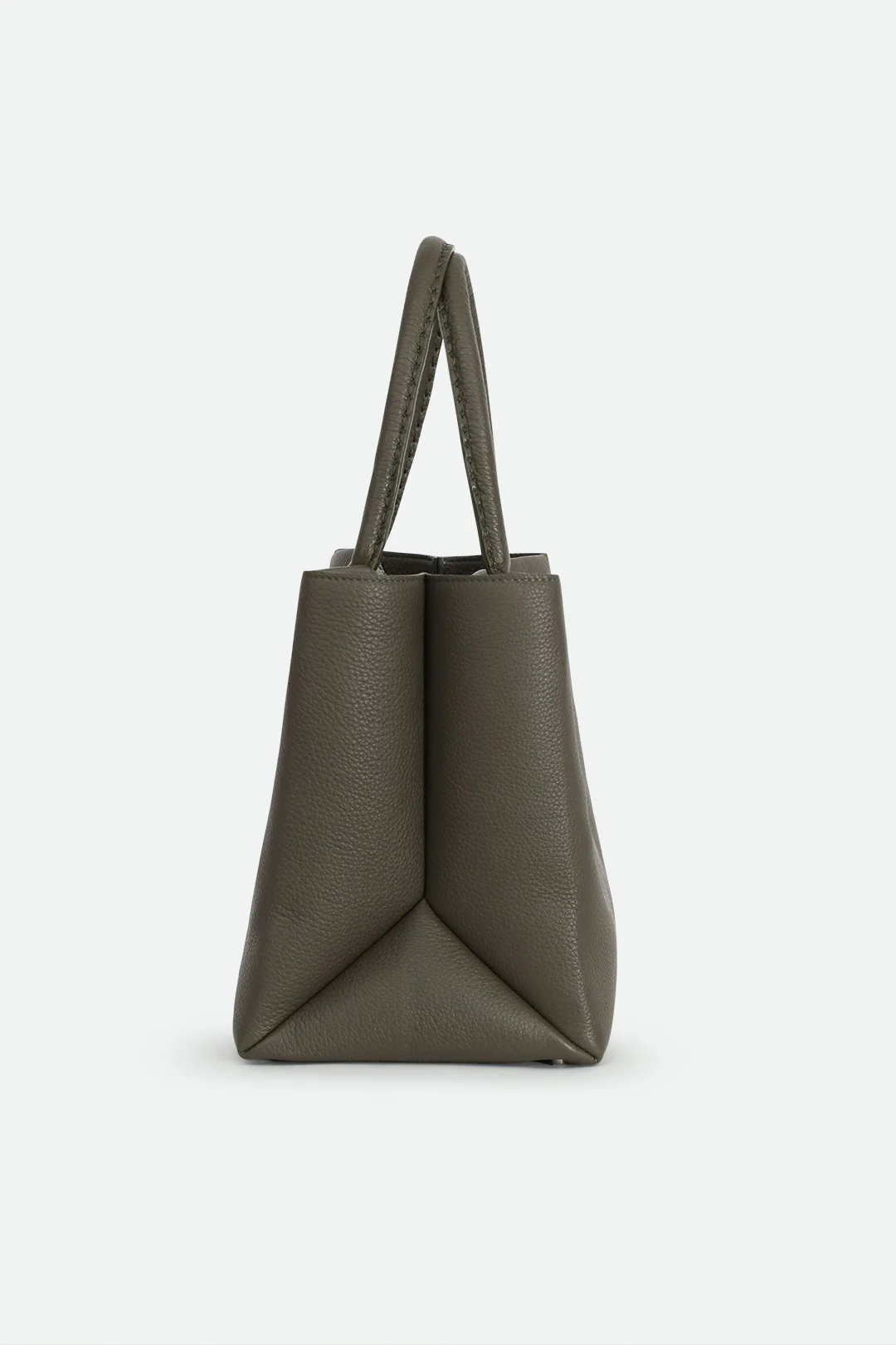 MARCEL HANDBAG IN ITALIAN LEATHER OLIVE - Image 3