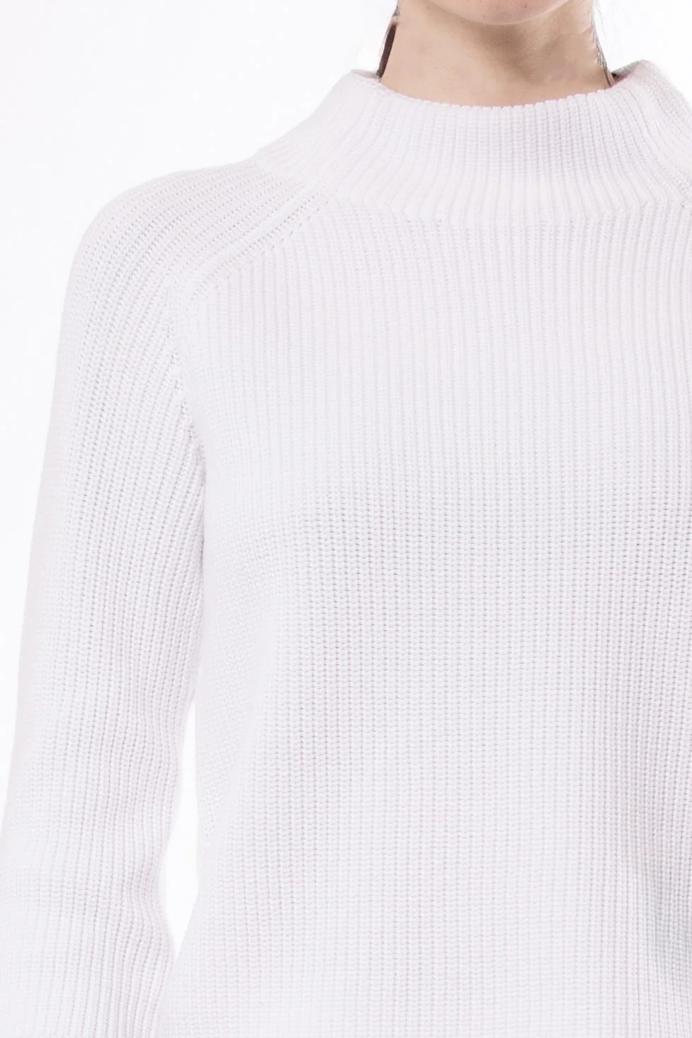 MARELLA MOCKNECK IN ITALIAN COTTON KNIT - Image 4