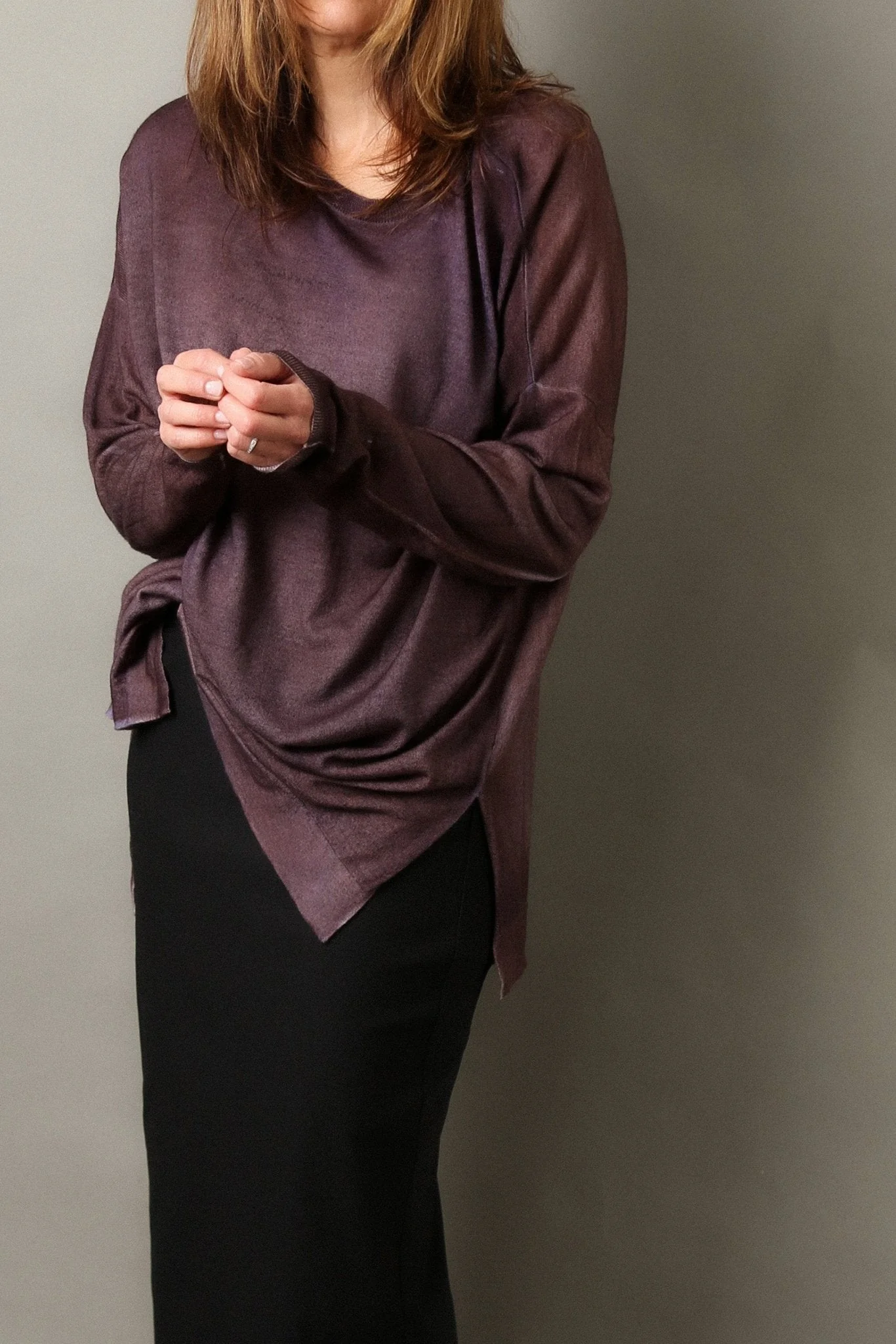 MATTIA RELAXED CREW IN HAND-DYED LIGHTWEIGHT CASHMERE - Image 11