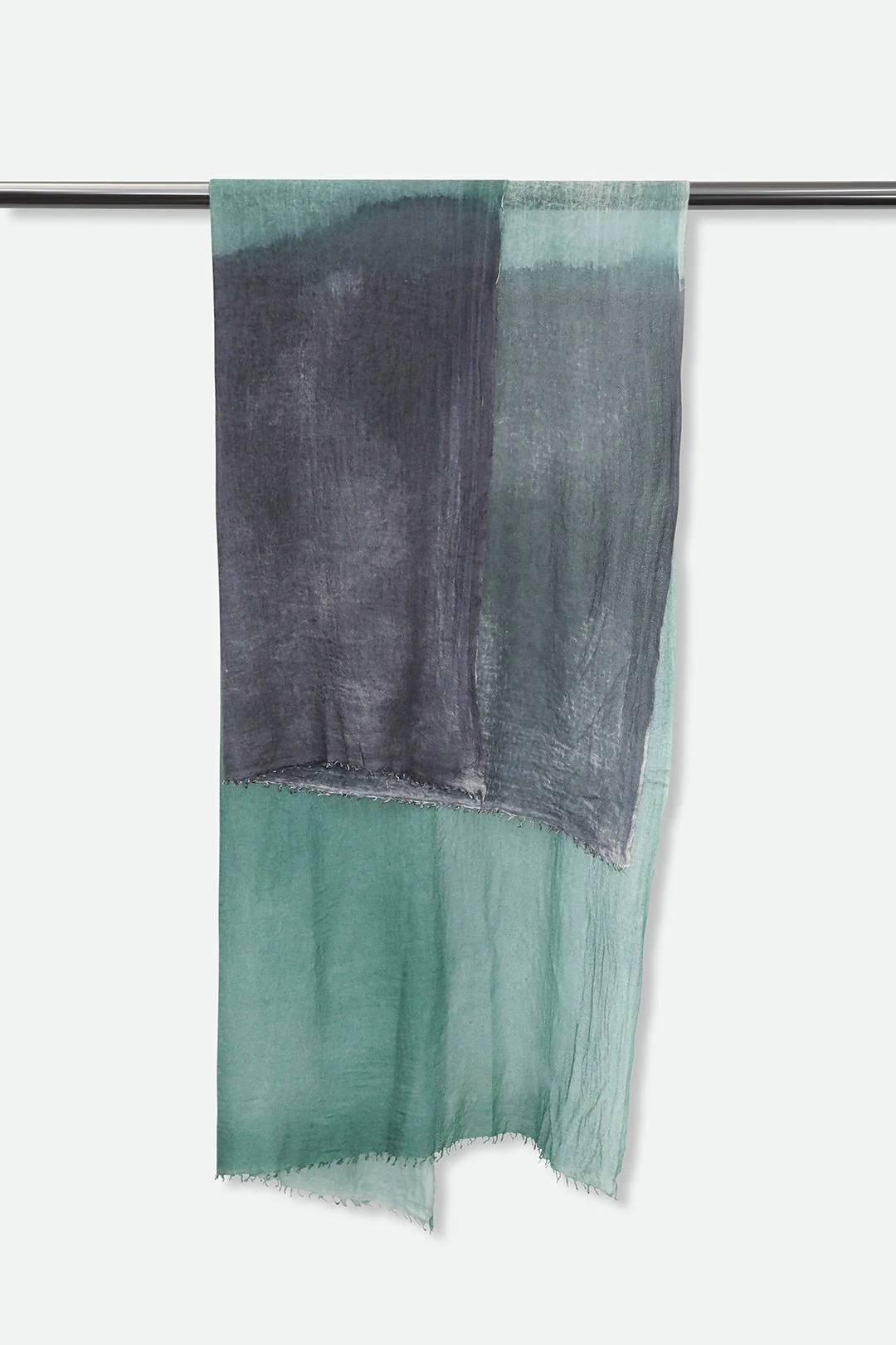 NIGHT MINT SCARF IN HAND DYED CASHMERE - Image 4