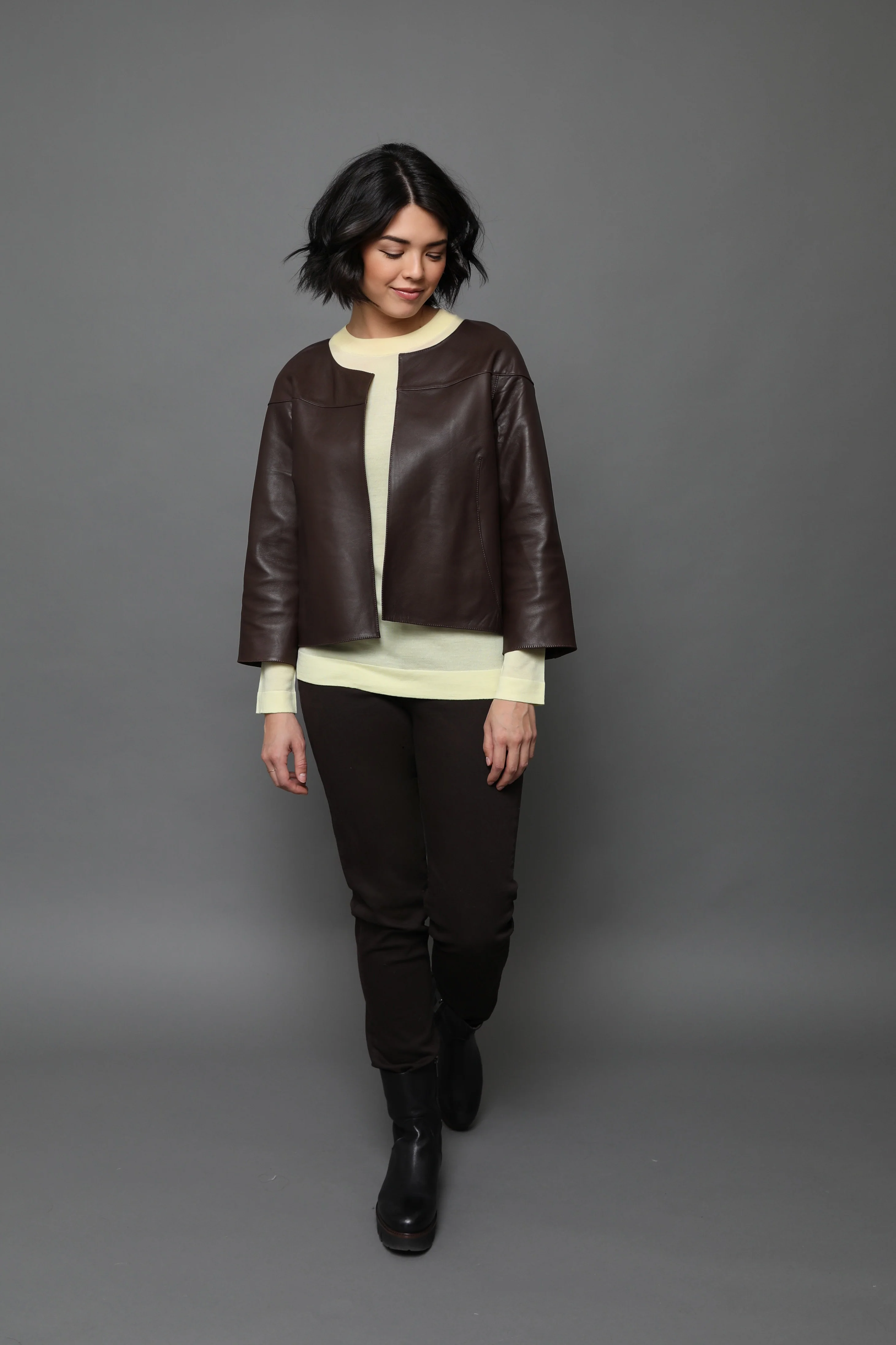NICO LONG SLEEVE CREW & SCARF IN FINE MERINO - Image 14