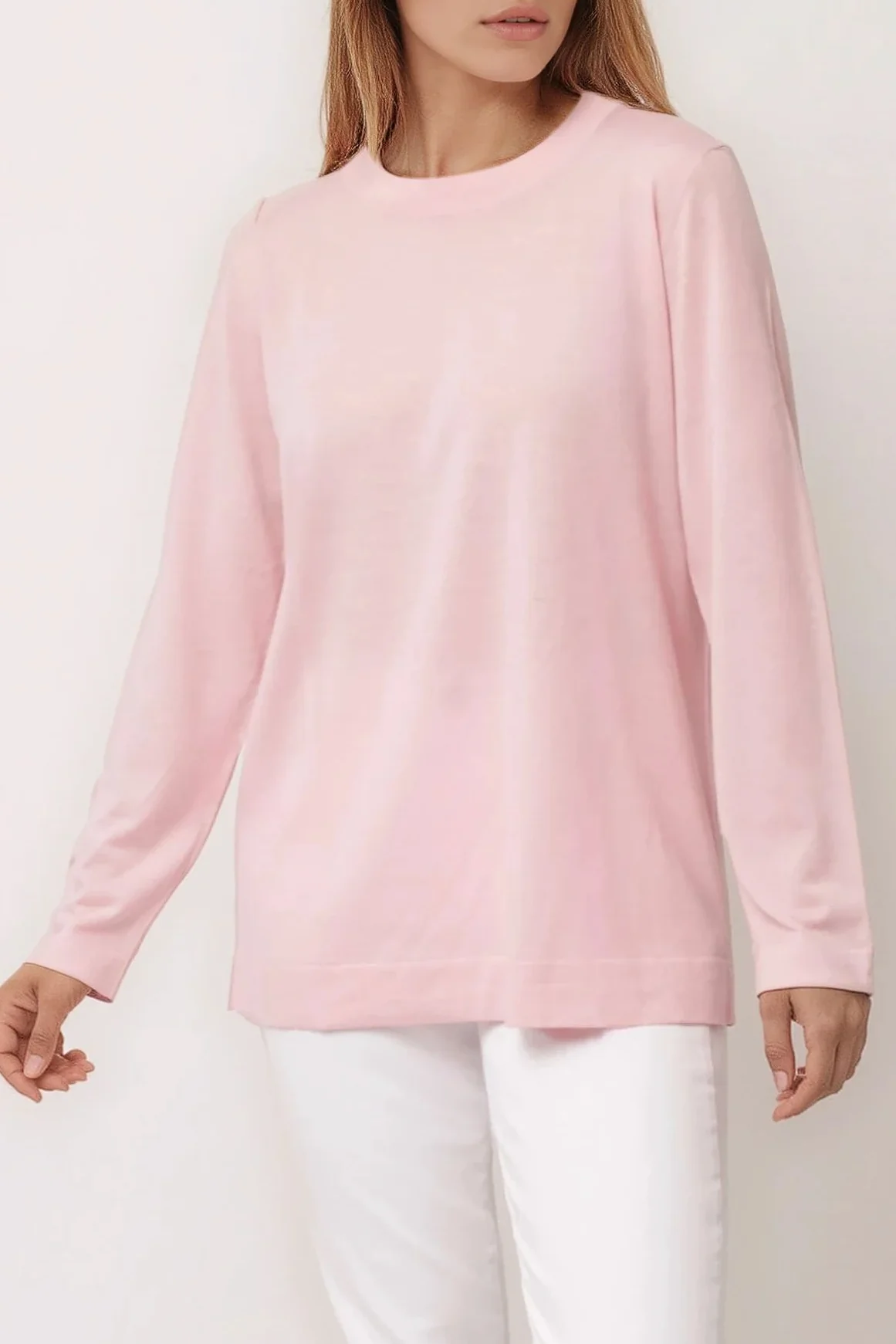 NICO LONG SLEEVE CREW & SCARF IN FINE MERINO - Image 16