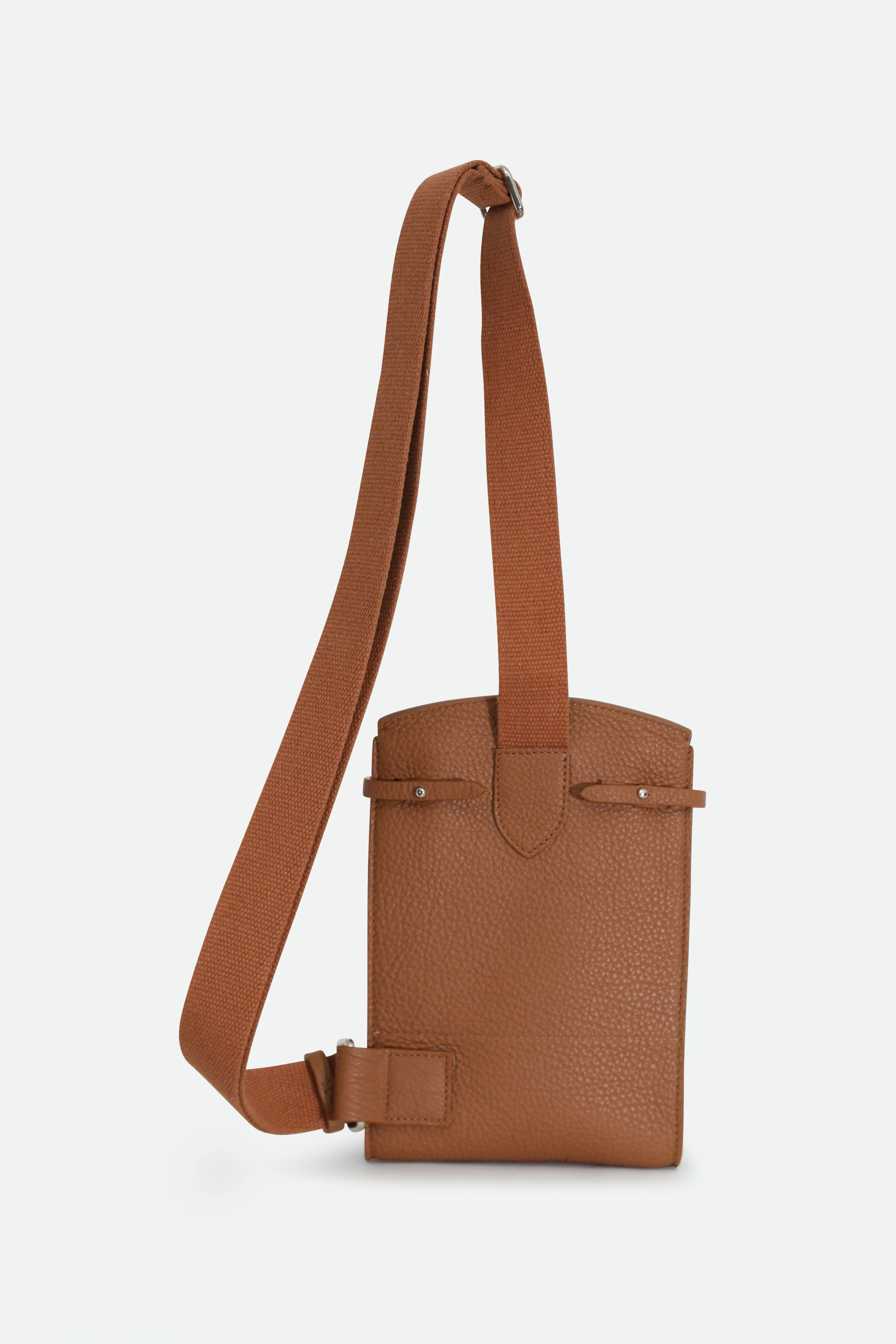 MONZA ITALIAN LEATHER CROSSBODY NATURAL CUOIO - Image 4