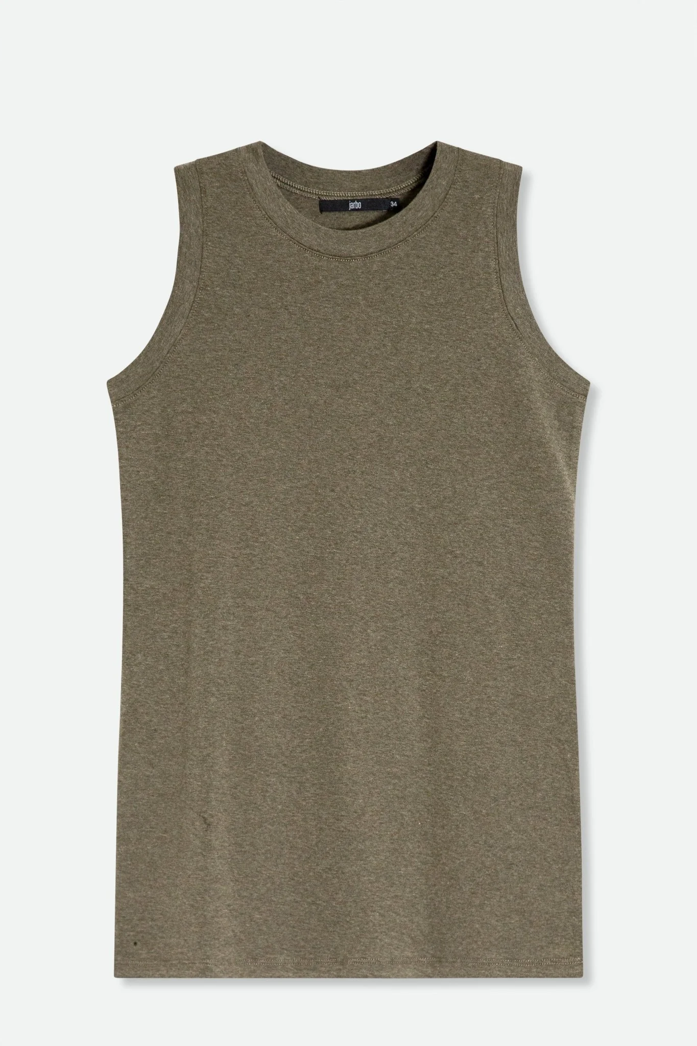 MUSCLE TANK IN HEATHERED PIMA COTTON STRETCH - Image 12