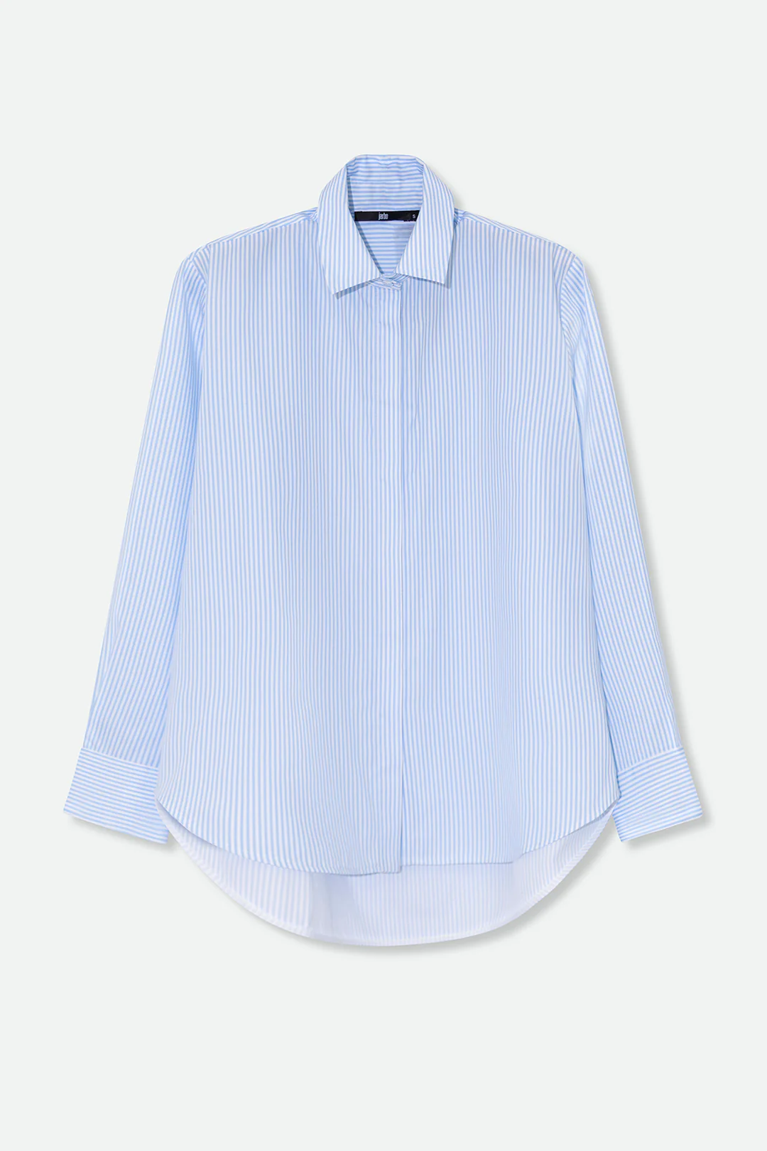 NEW YORKER SHIRT IN 100% COTTON LIGHT BLUE STRIPE