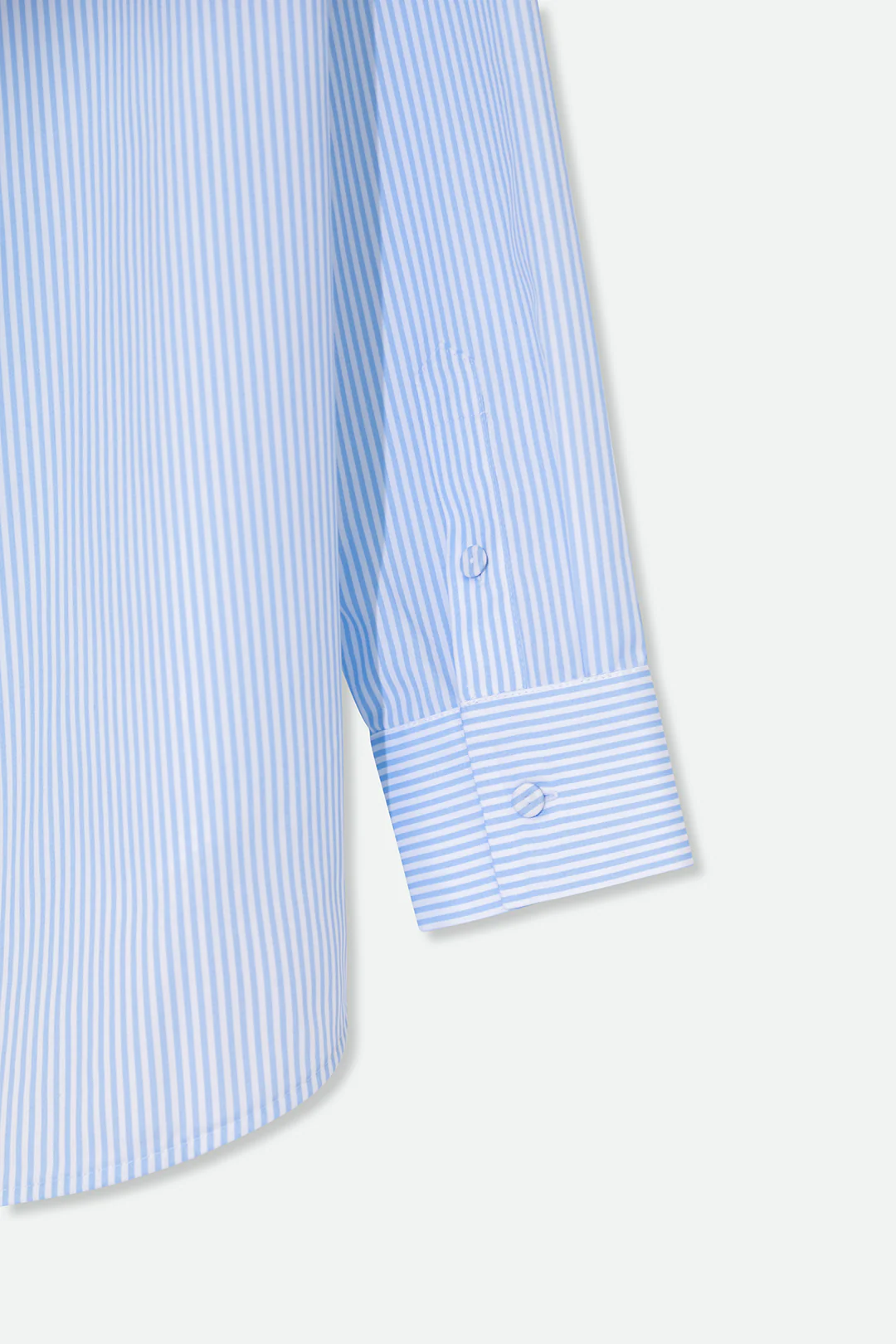 NEW YORKER SHIRT IN 100% COTTON LIGHT BLUE STRIPE - Image 3