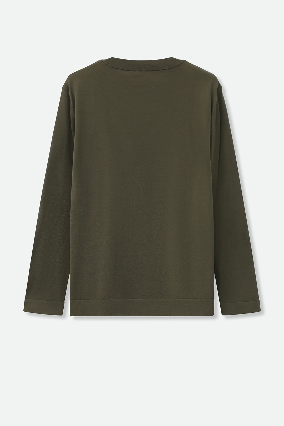NICO LONG SLEEVE CREW IN FINE GAUGE ITALIAN SILK COTTON - Image 3