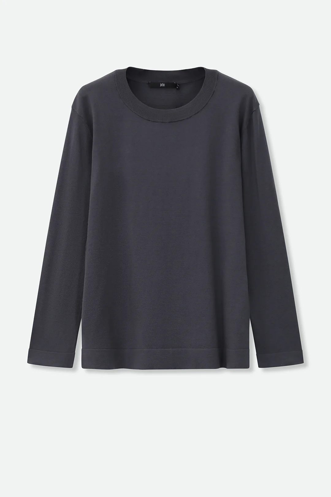 NICO LONG SLEEVE CREW IN FINE GAUGE ITALIAN SILK COTTON - Image 5
