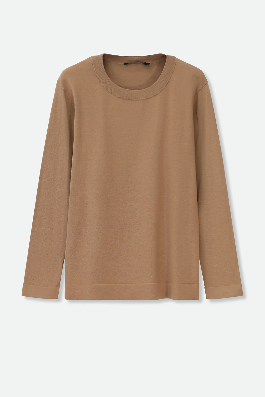 NICO LONG SLEEVE CREW IN FINE GAUGE ITALIAN SILK COTTON - Image 8