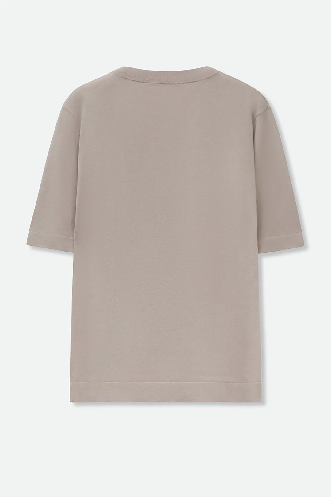 NICO TENNIS ELBOW SLEEVE CREW IN FINE GAUGE ITALIAN SILK COTTON - Image 5