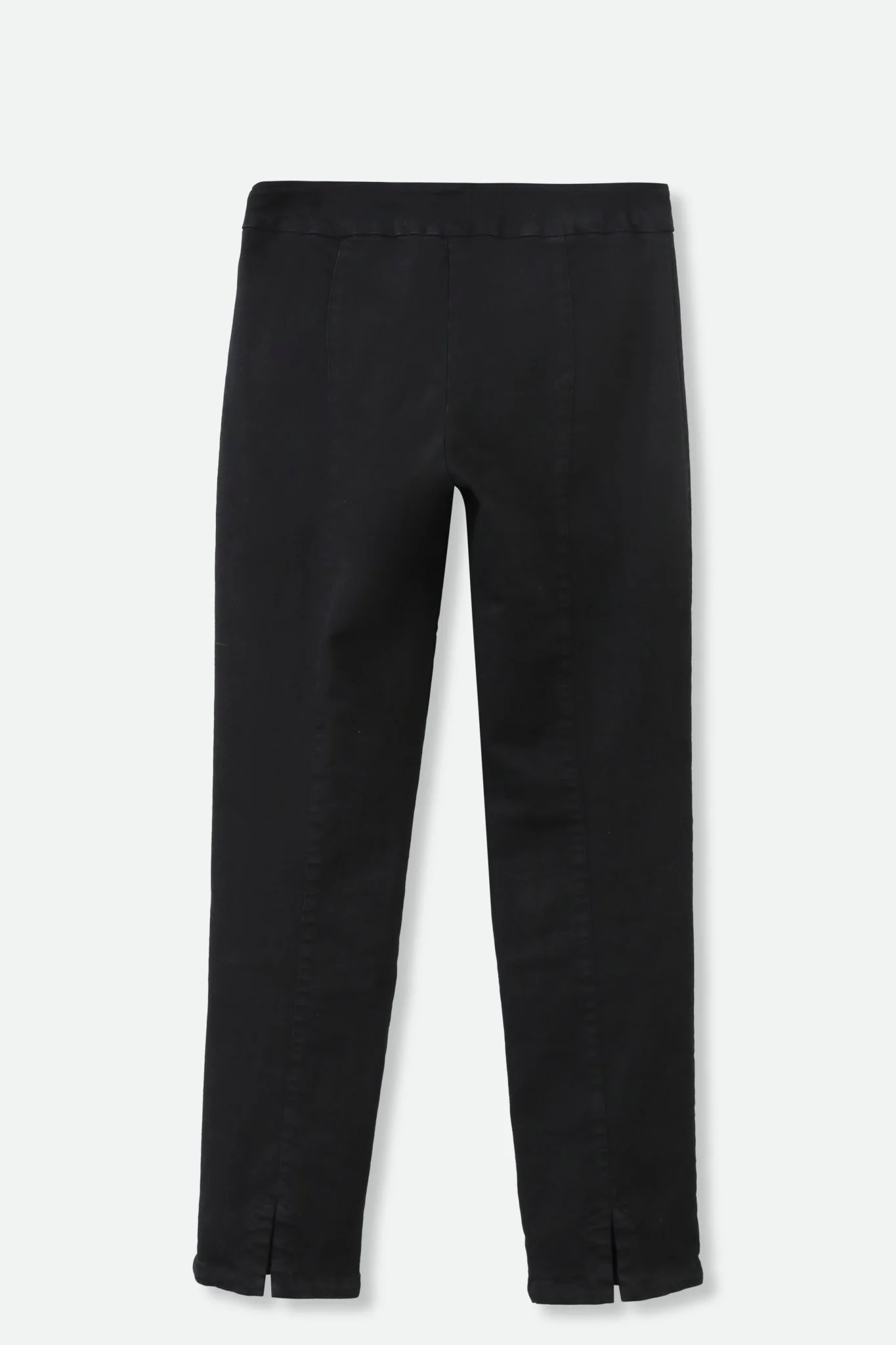 PALLAS BACK SLIT ITALIAN DENIM PANT IN BLACK - Image 2