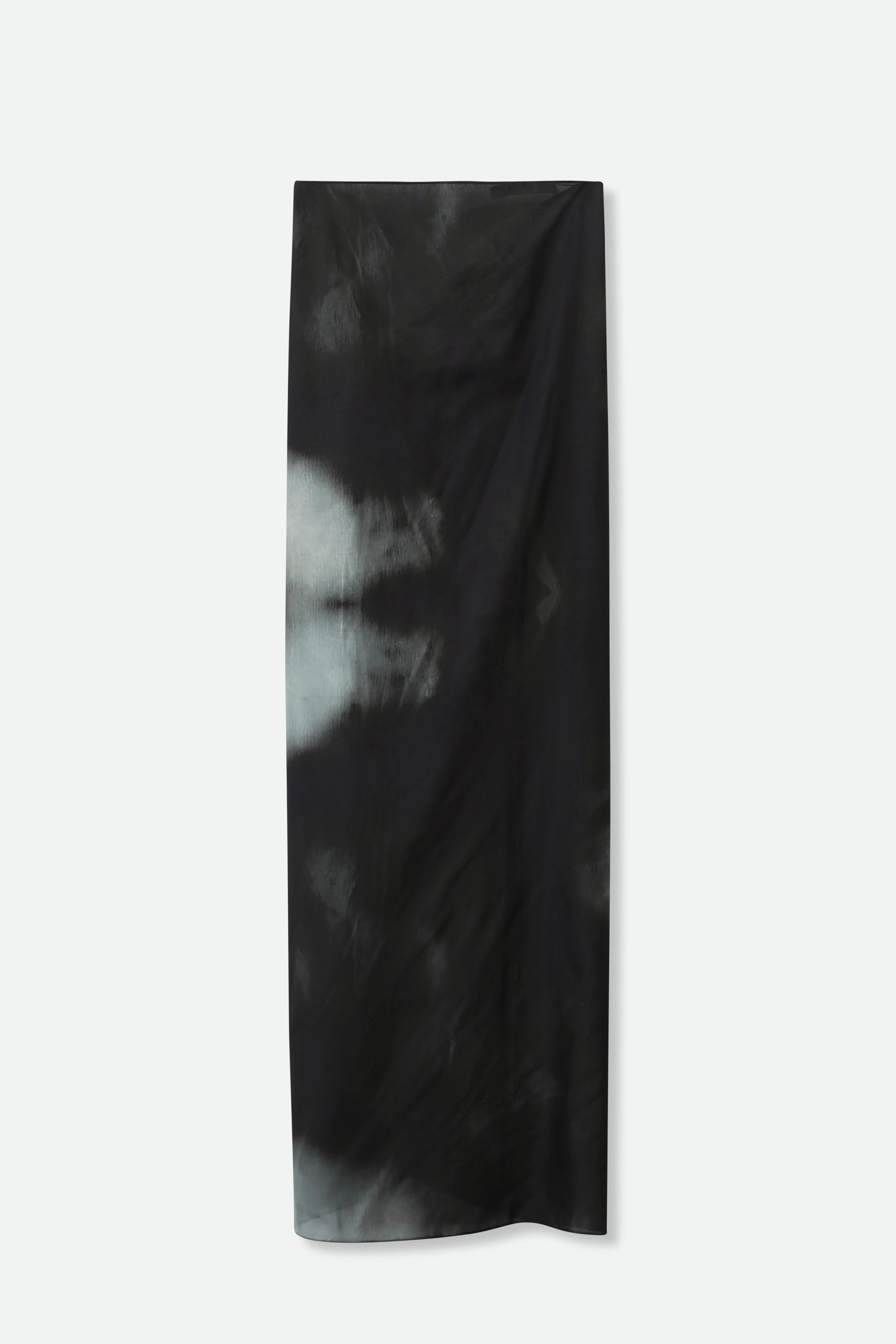 PAREO SKIRT IN HAND-DYED SILK IN NIGHT SHADOW - Image 4