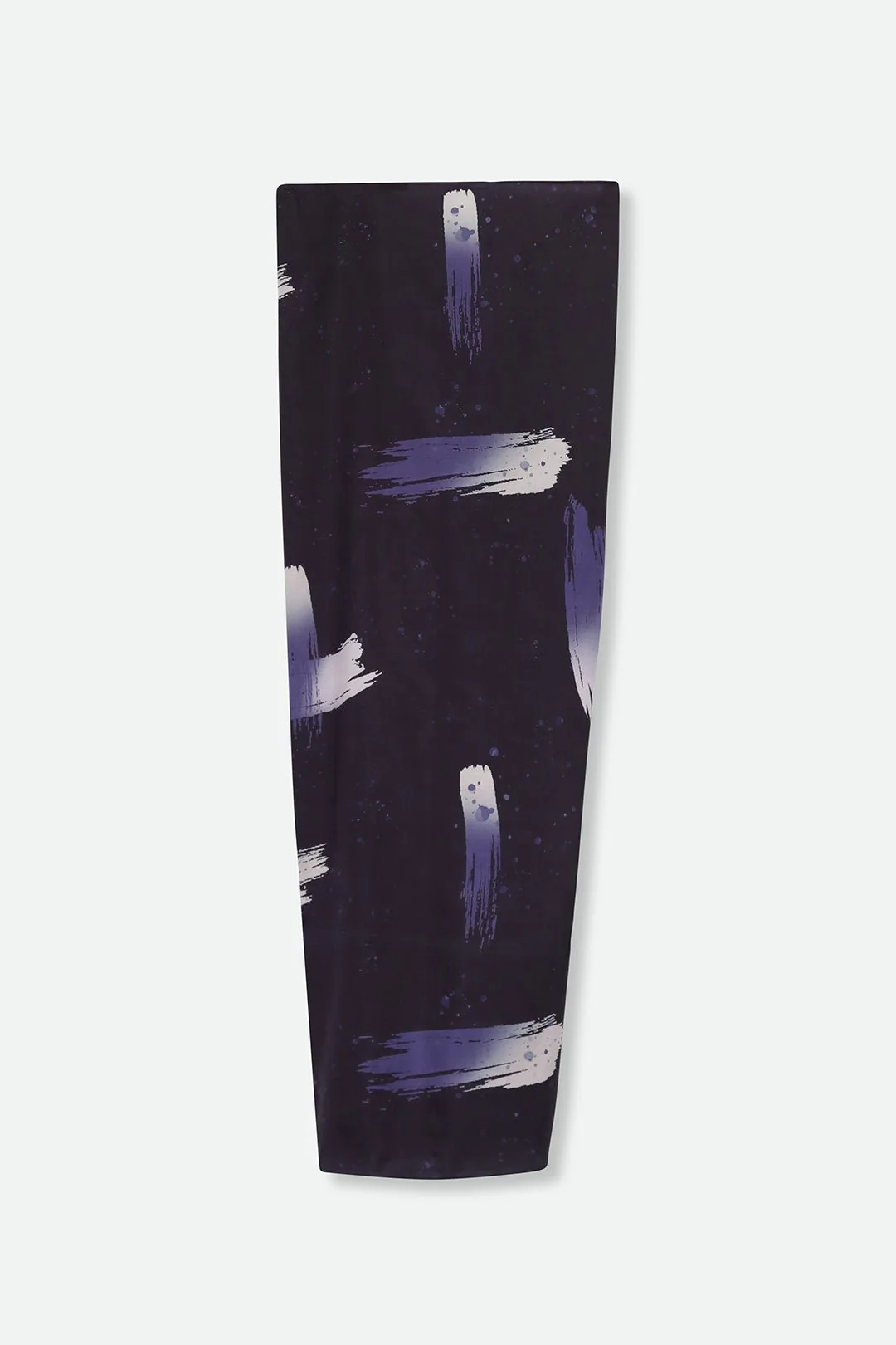 PAREO SKIRT IN HAND-DYED SILK VIOLET BRUSHSTROKE - Image 3