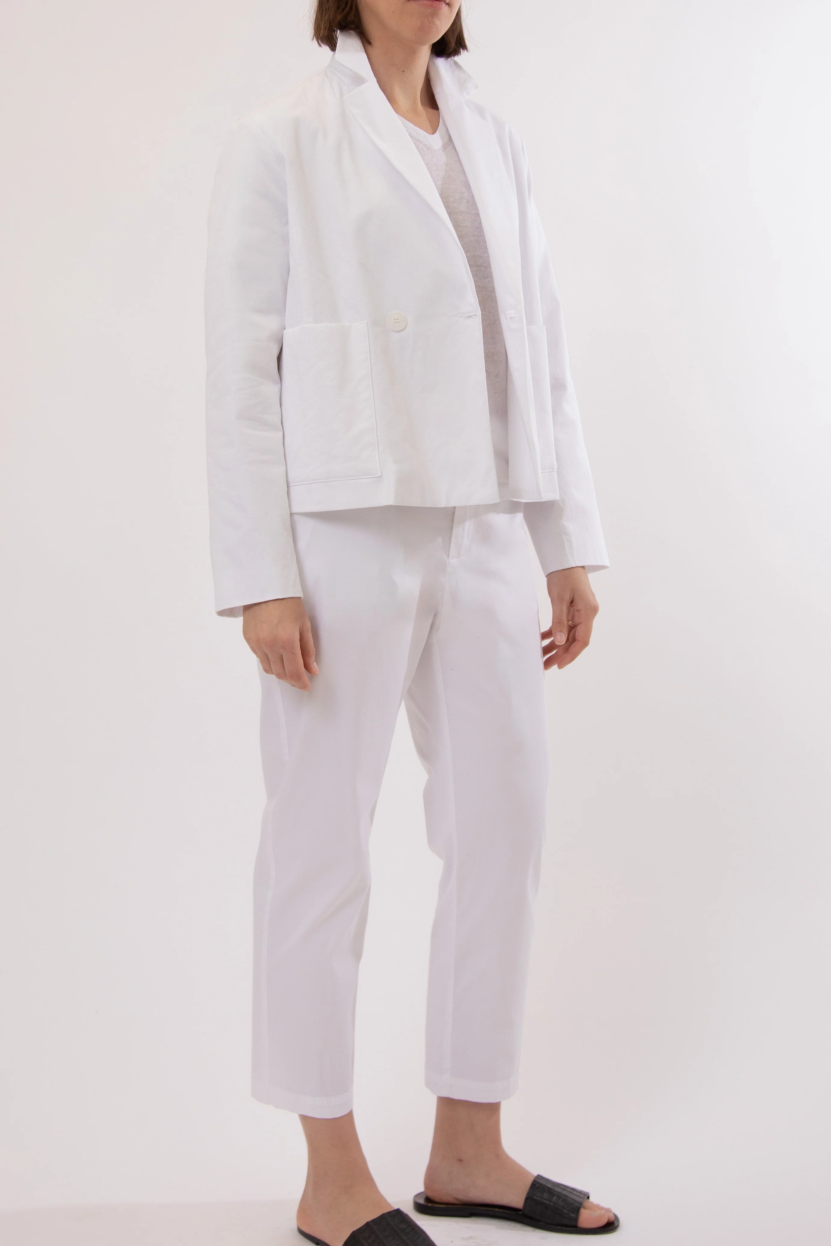 PASCAL BACK SEAMED PANT IN ITALIAN STRETCH COTTON - Image 10