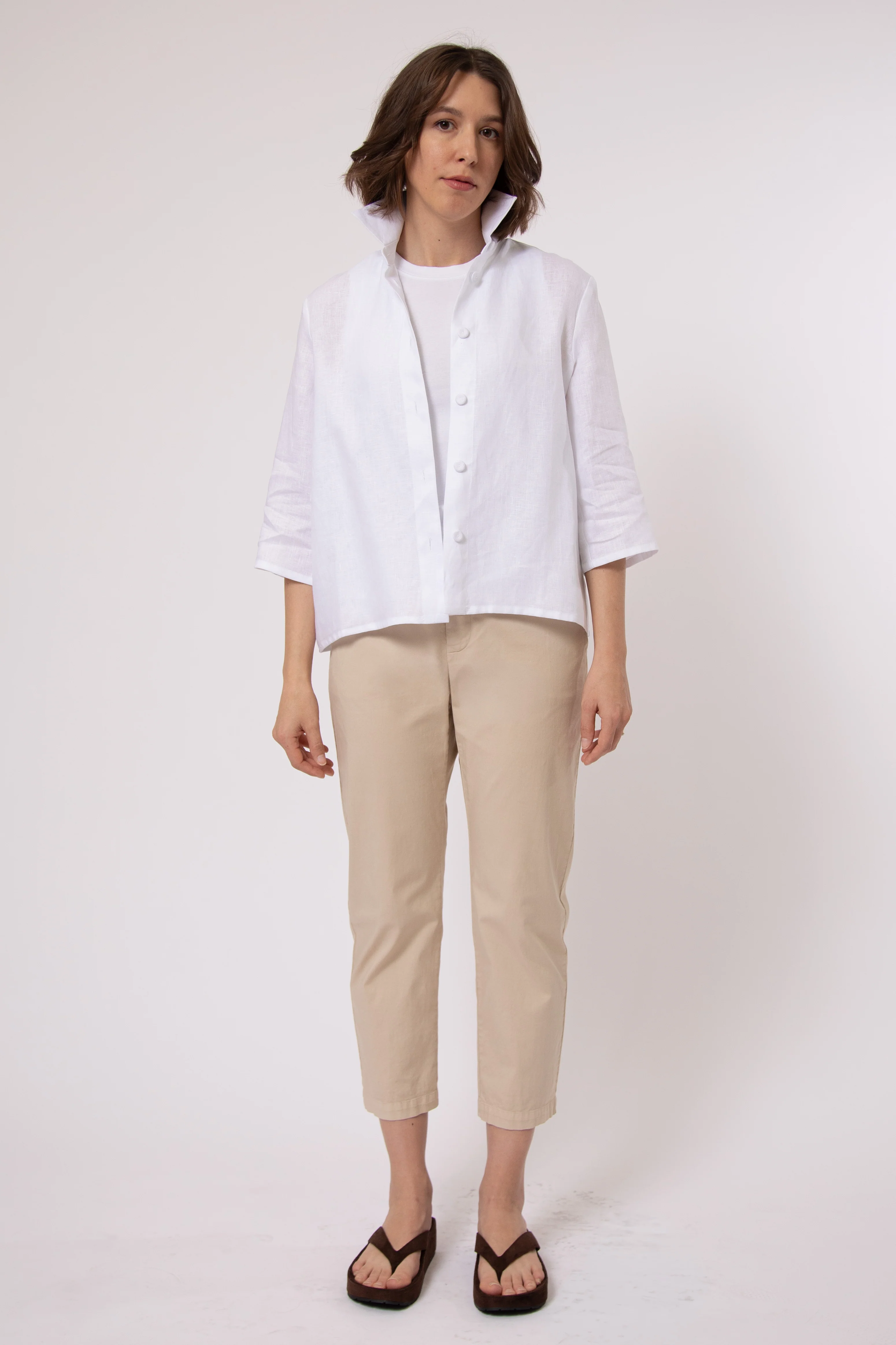 PASCAL BACK SEAMED PANT IN ITALIAN STRETCH COTTON - Image 14
