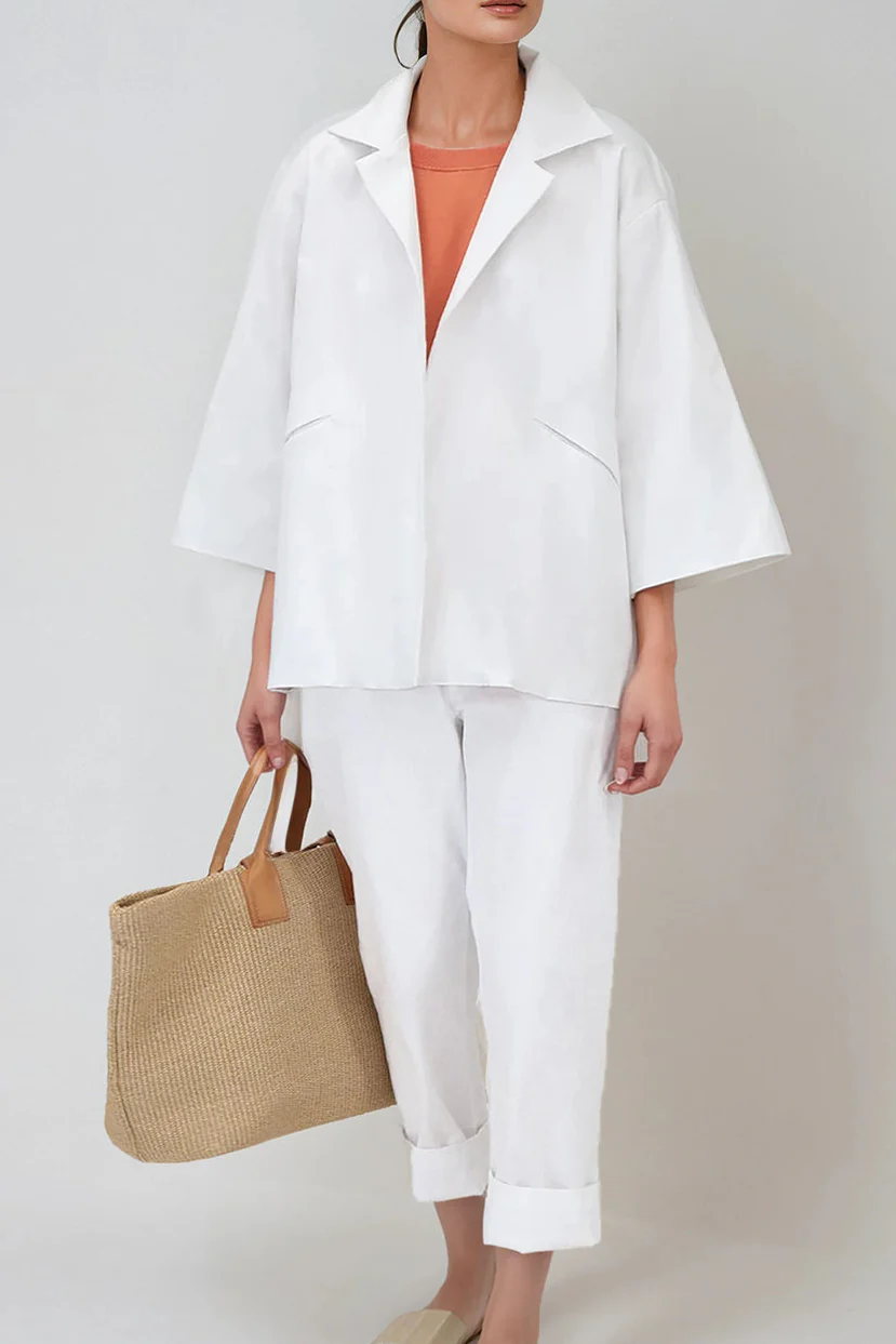 PASCAL BACK SEAMED PANT IN ITALIAN STRETCH COTTON - Image 8