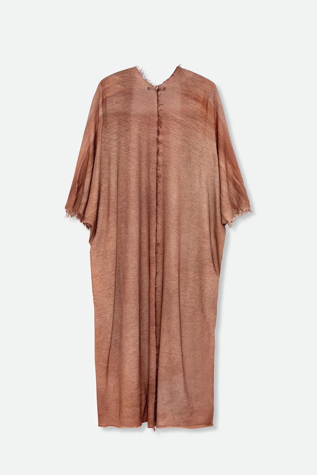 PATNA CARDIGAN IN HAND-DYED CASHMERE EARTHEN BROWN - Image 2