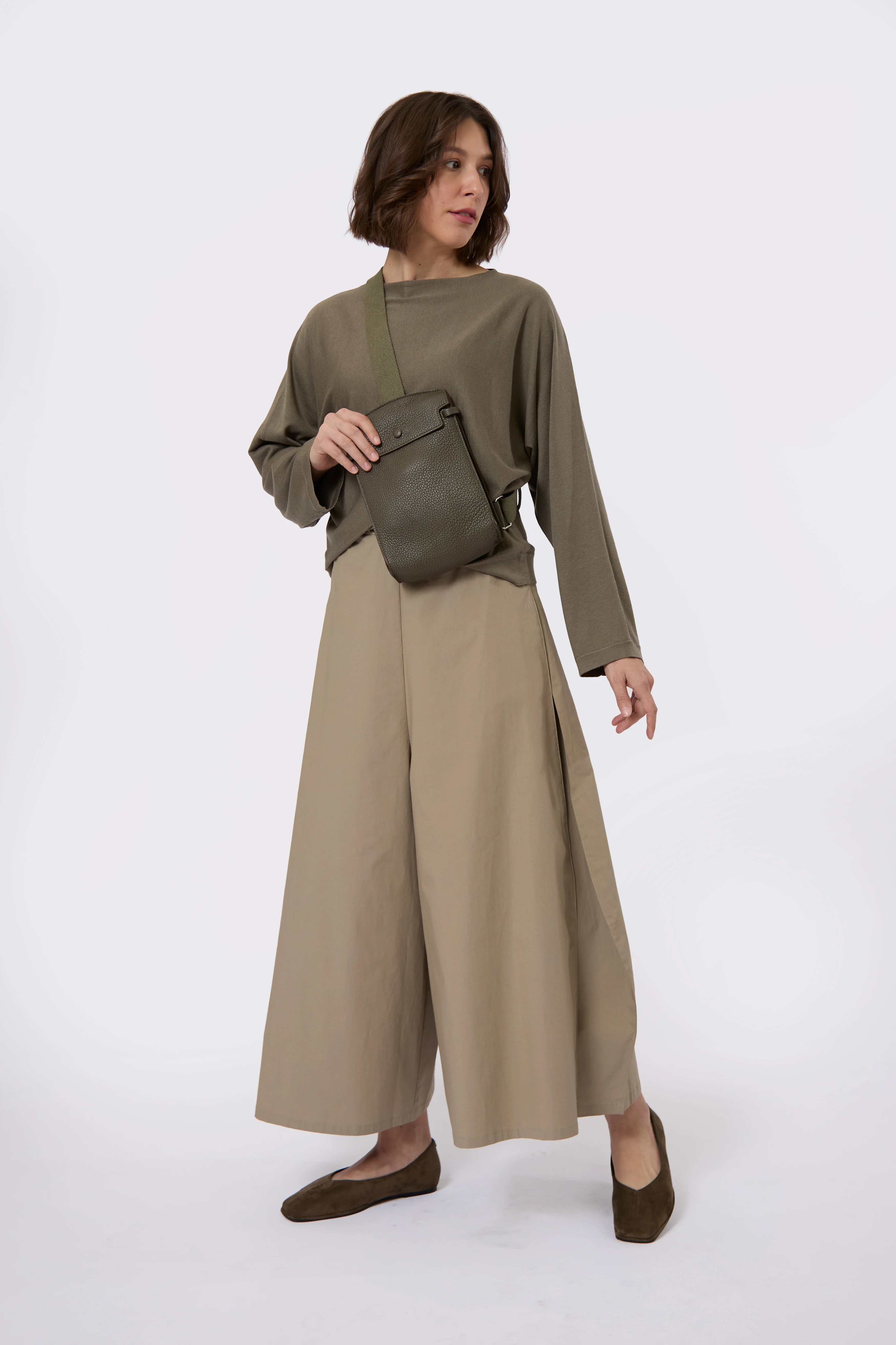 PETAL PANT IN ITALIAN FINE STRETCH COTTON - Image 11
