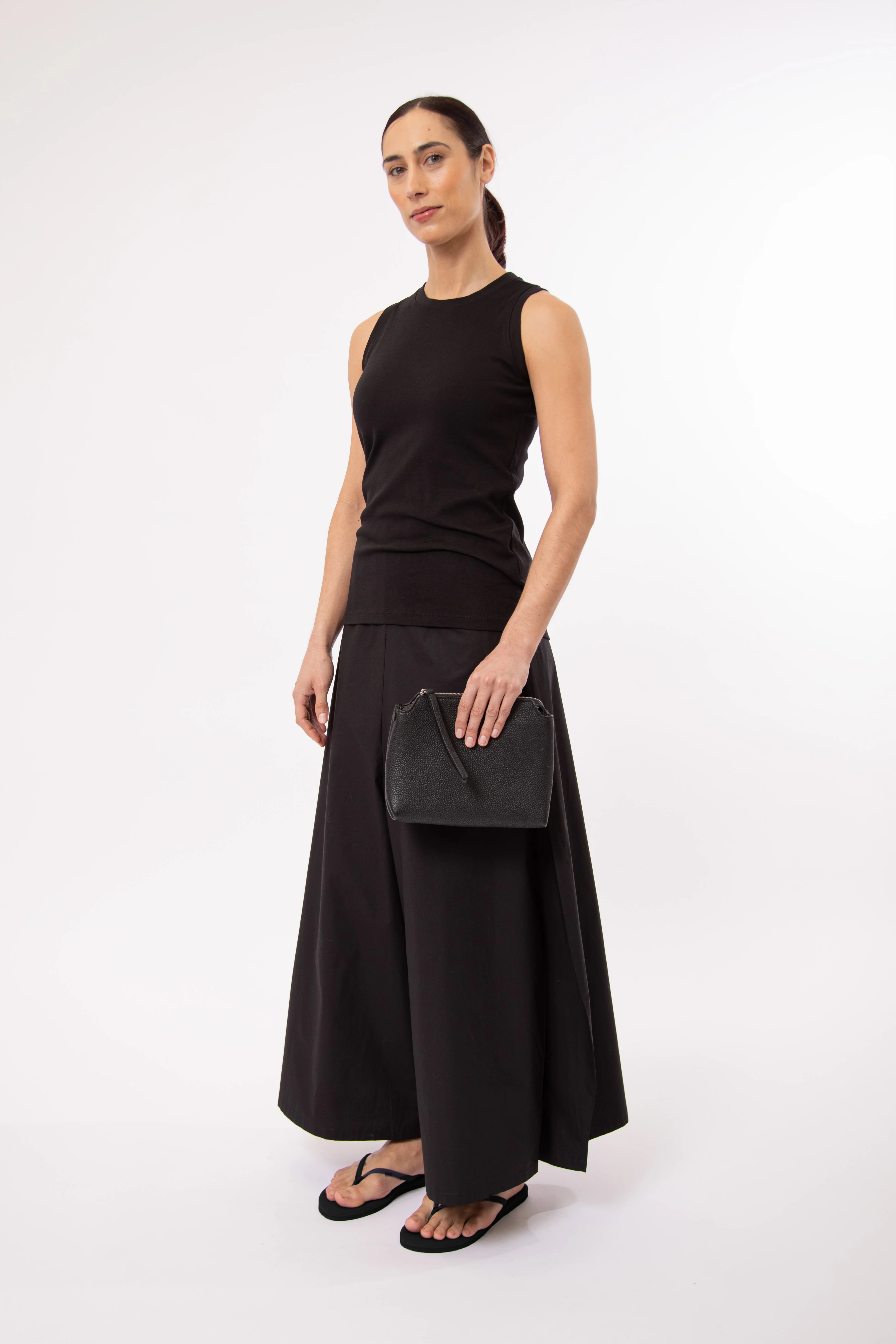 PETAL PANT IN ITALIAN FINE STRETCH COTTON - Image 4
