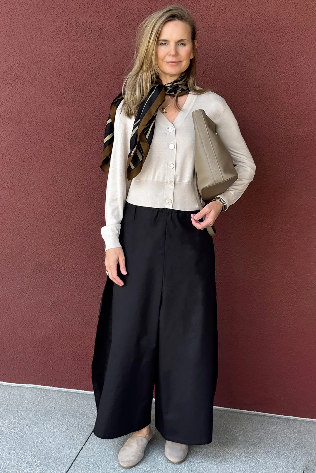 PETAL PANT IN ITALIAN FINE STRETCH COTTON - Image 5