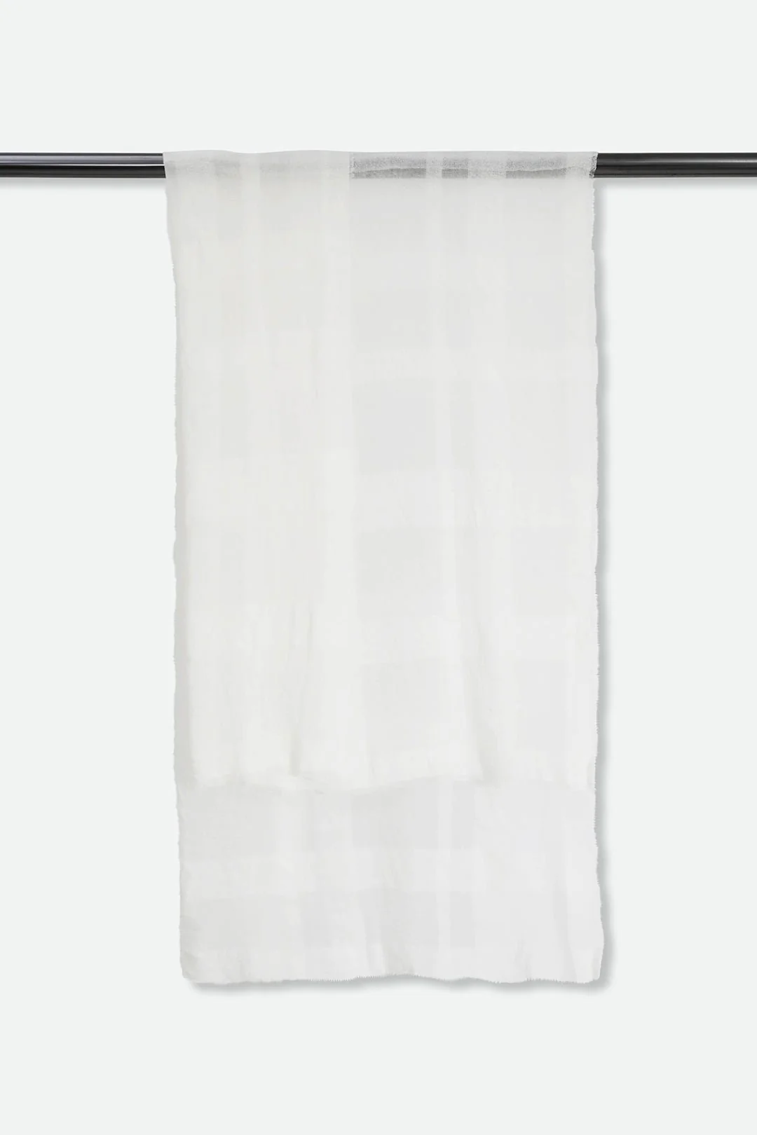 WOVEN WHITE SCARF IN NEPALESE CASHMERE
