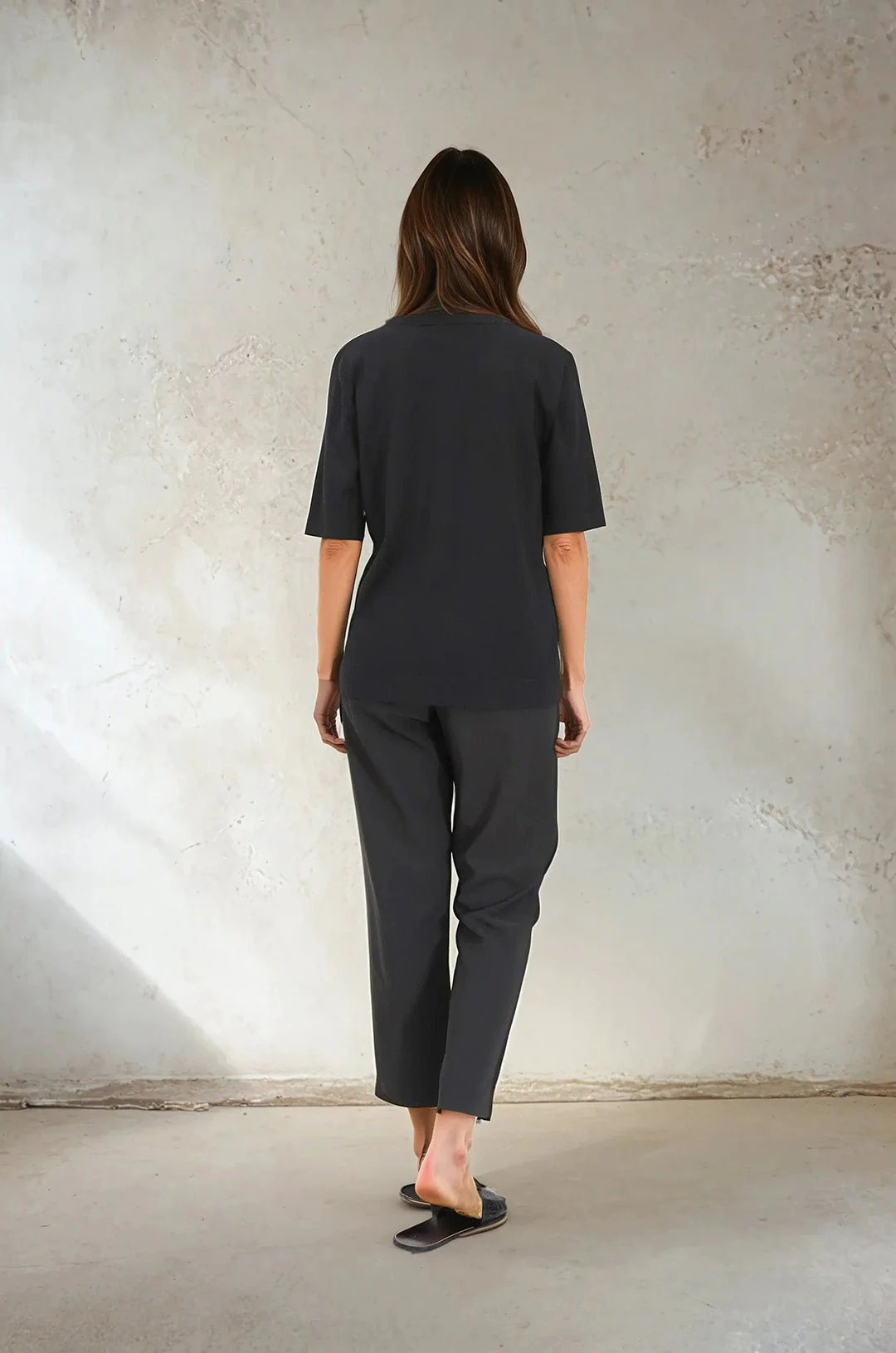 PLAZA SIDE ZIP IN ITALIAN TECHNICAL STRETCH - Image 3